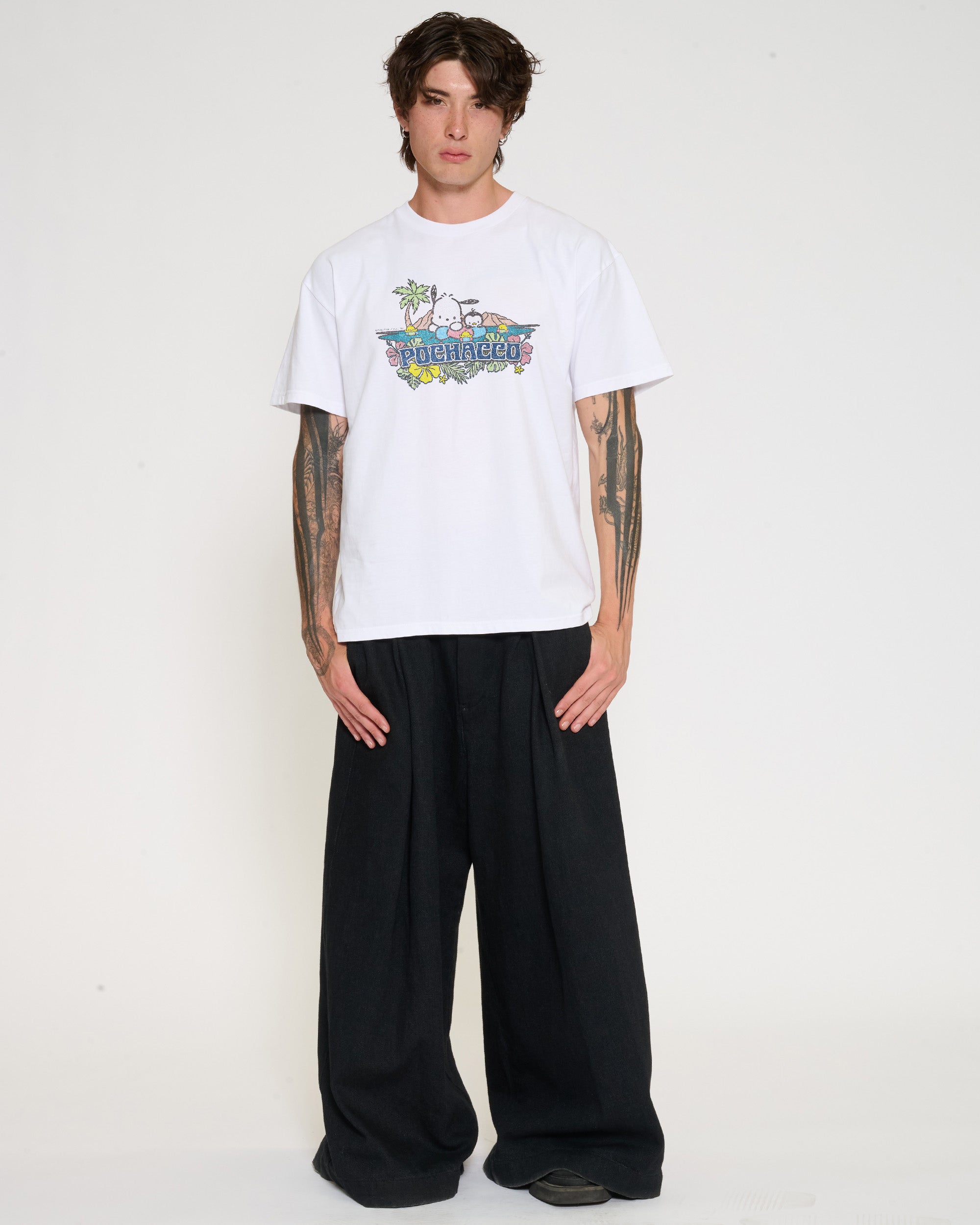 Pochacco Summer Friends T-Shirt Official Hello Kitty and Friends collab Threadheads