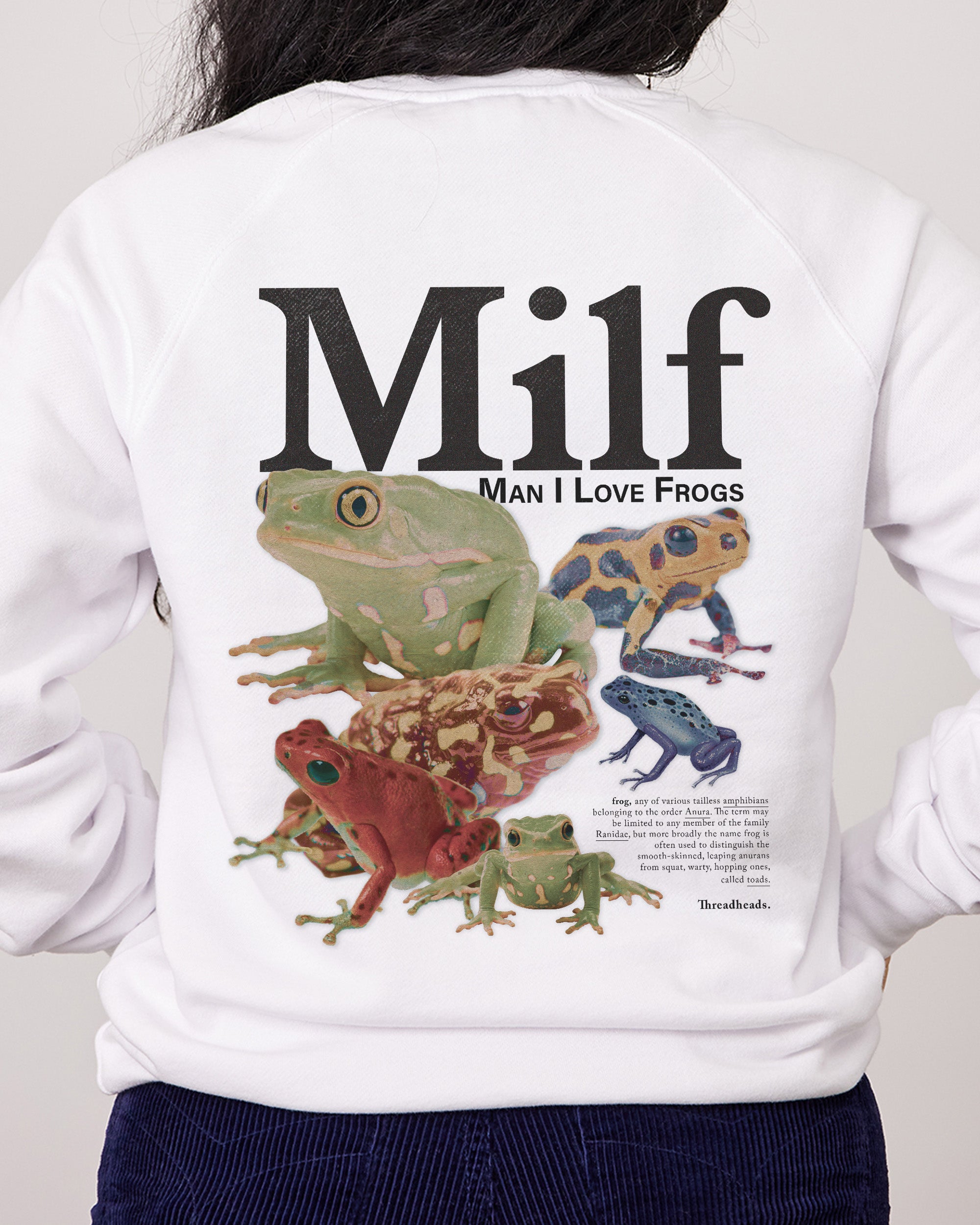 Man I Love Frogs Front and Back Jumper
