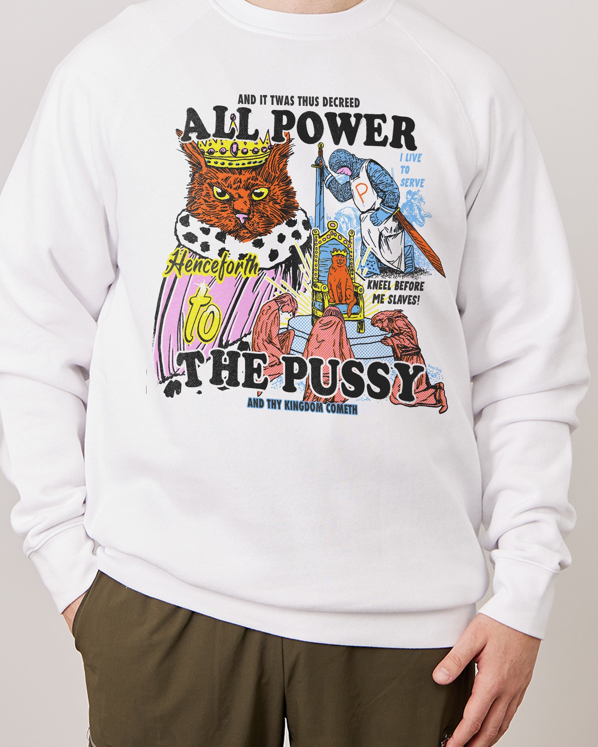 All Power To The Pussy Jumper Australia Online White