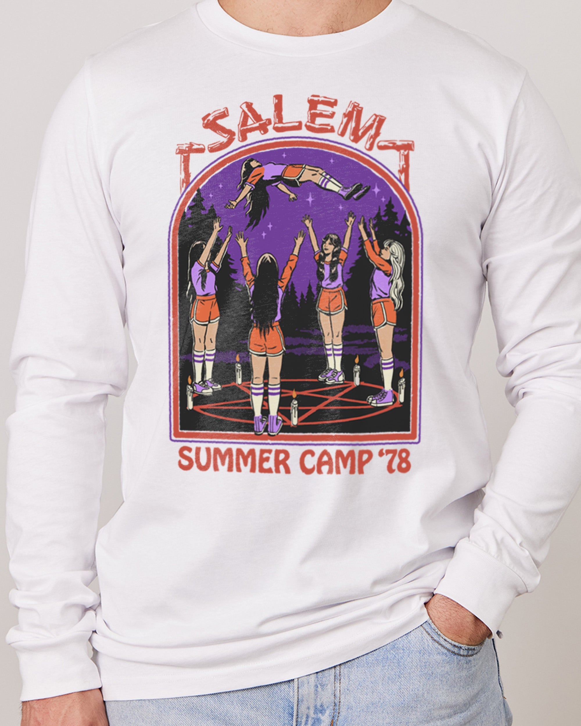 Salem Summer Camp Long Sleeve Australia Online White