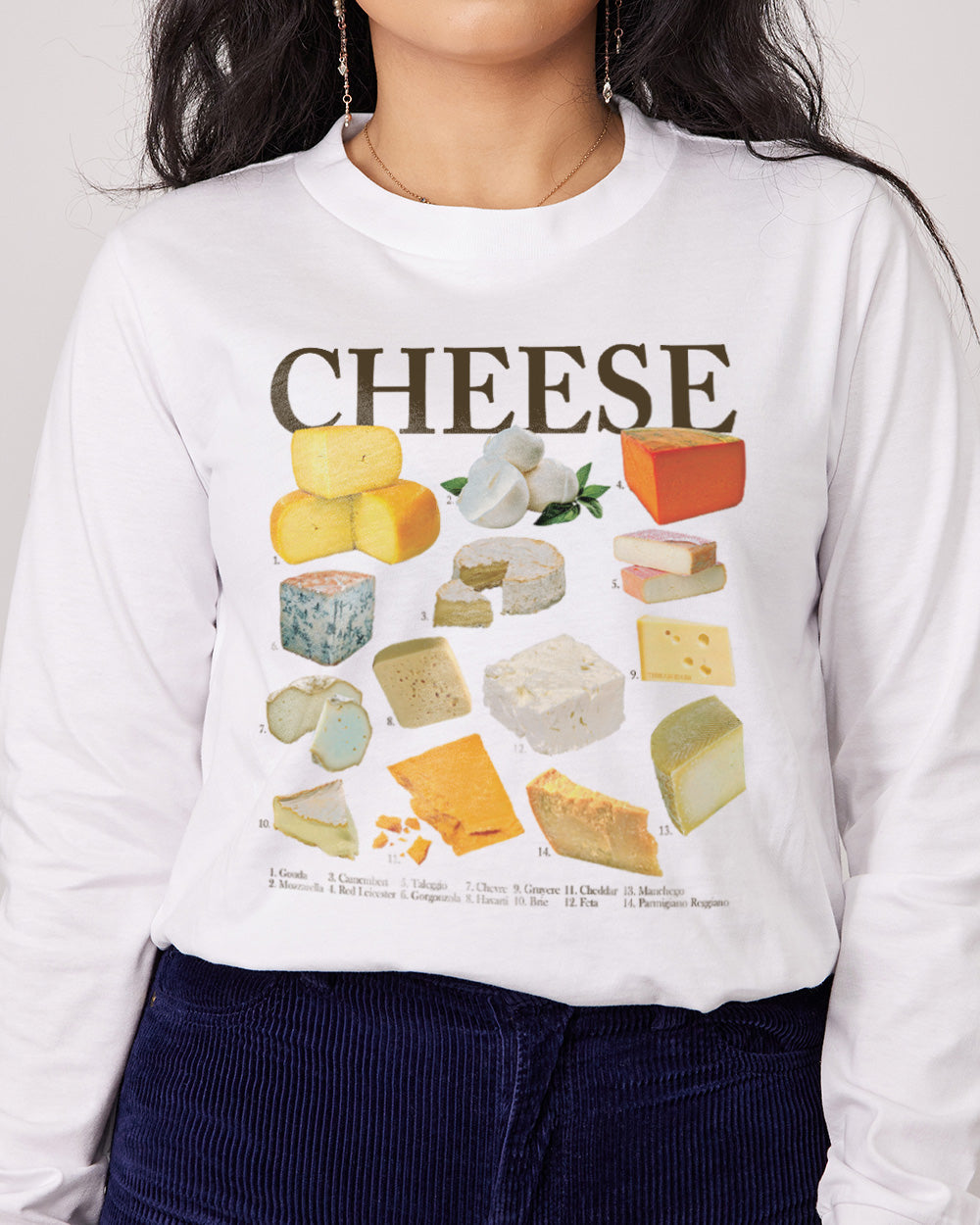 Cheeses Long Sleeve Australia Online White