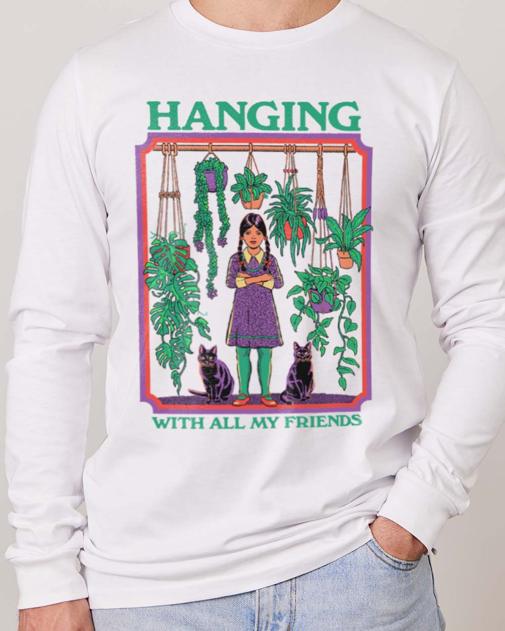Hanging With All My Friends Long Sleeve Australia Online White