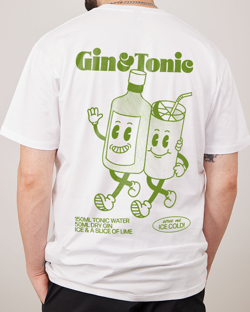 Gin and Tonic T-Shirt Australia Online #colour_white