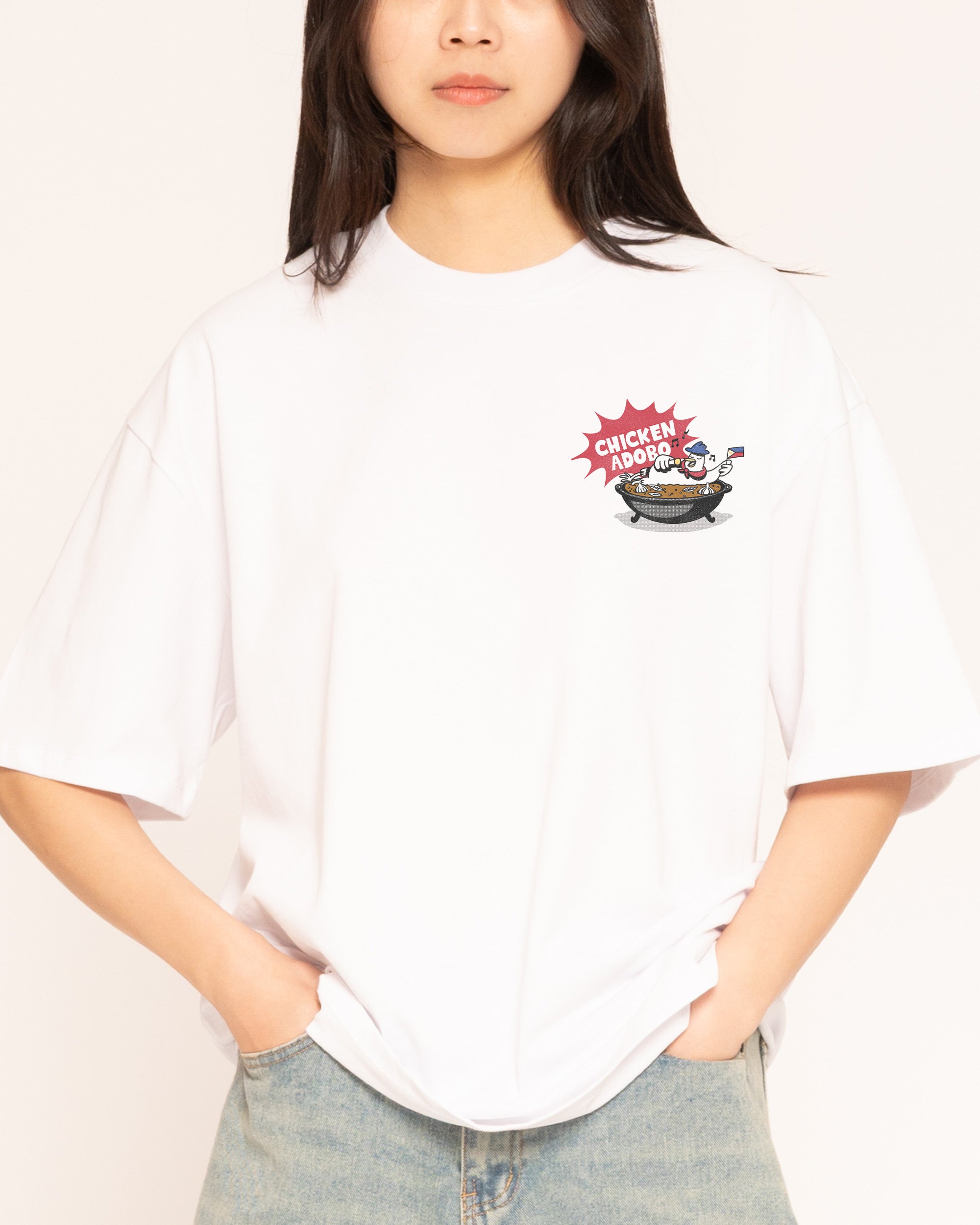 Adobo White Oversized Tee