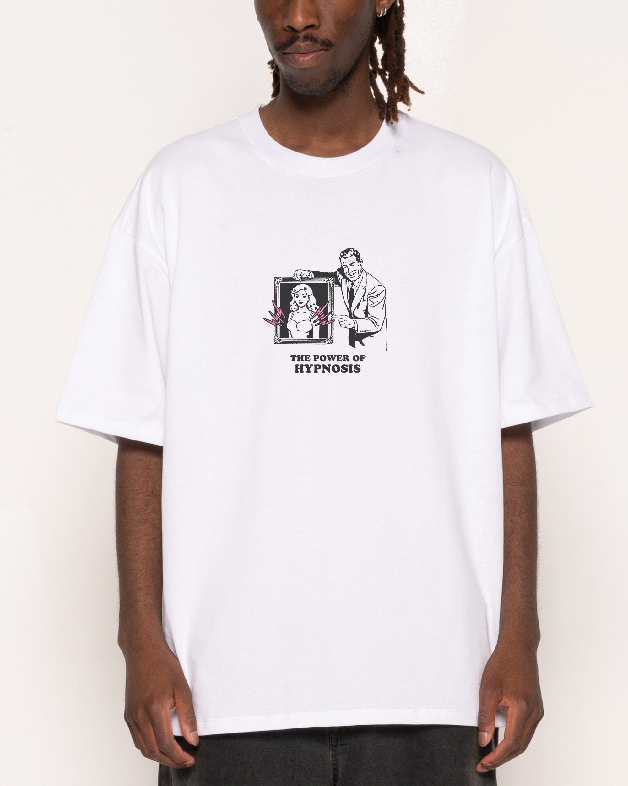The Power of Hypnosis White Oversized Tee