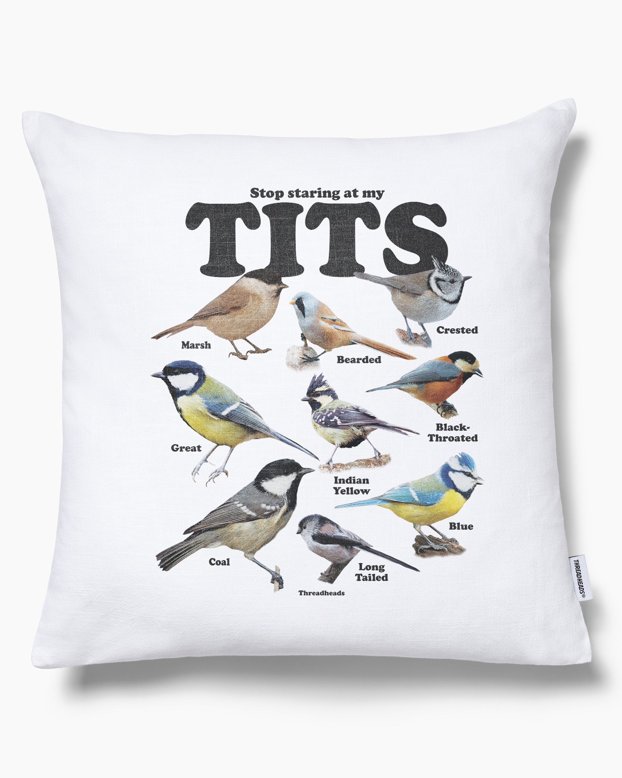 Stop Staring At My Tits Cushion Australia Online White