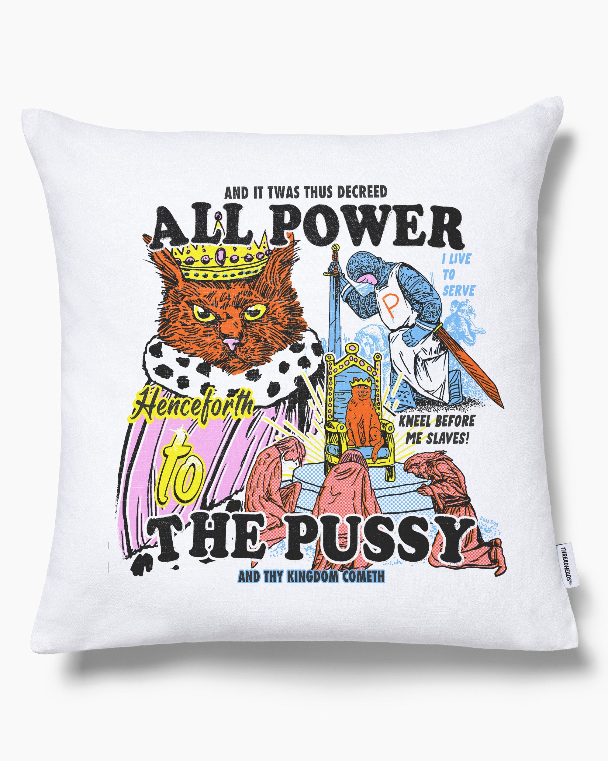 All Power To The Pussy Cushion Australia Online White