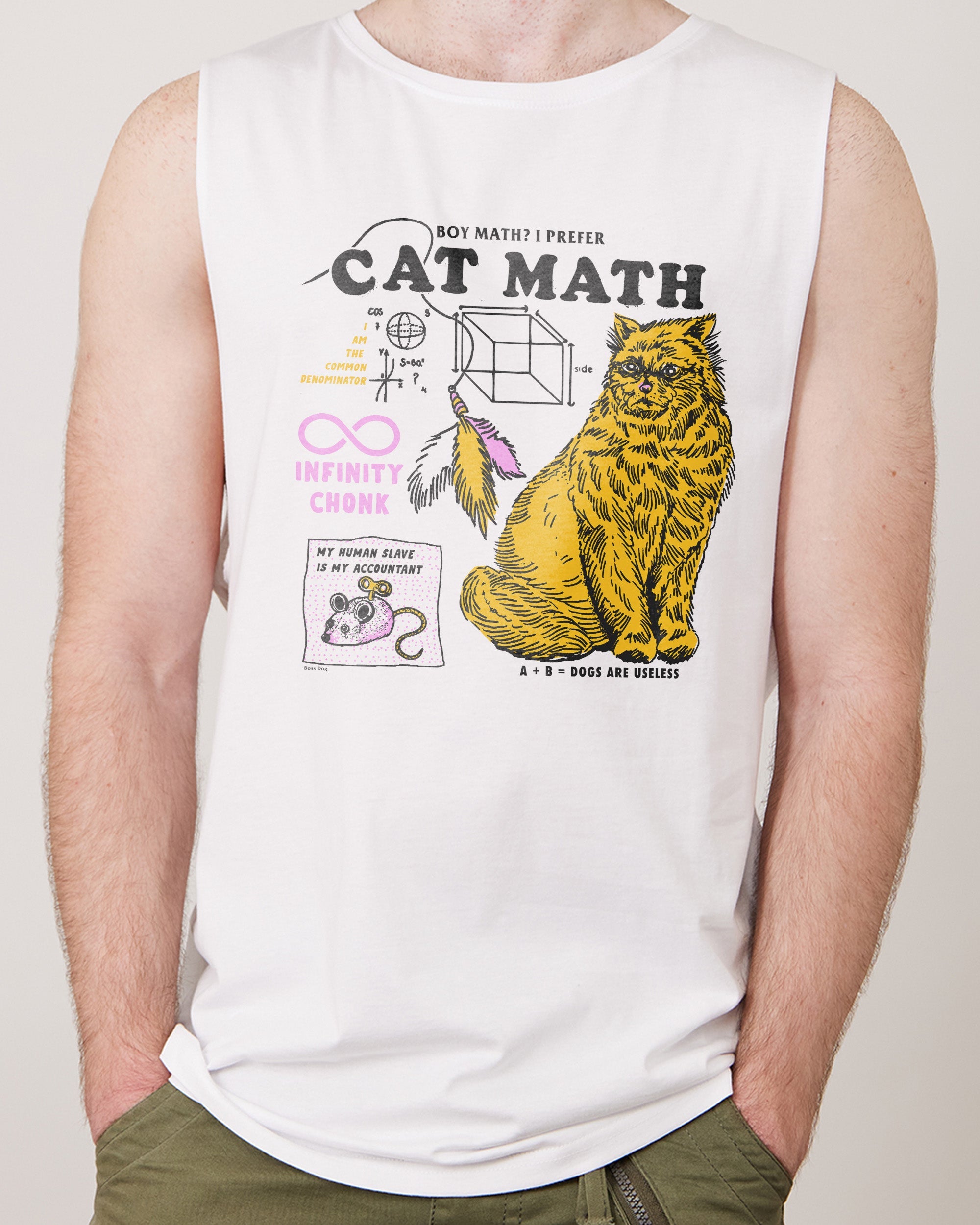 Cat Math Tank Australia Online White