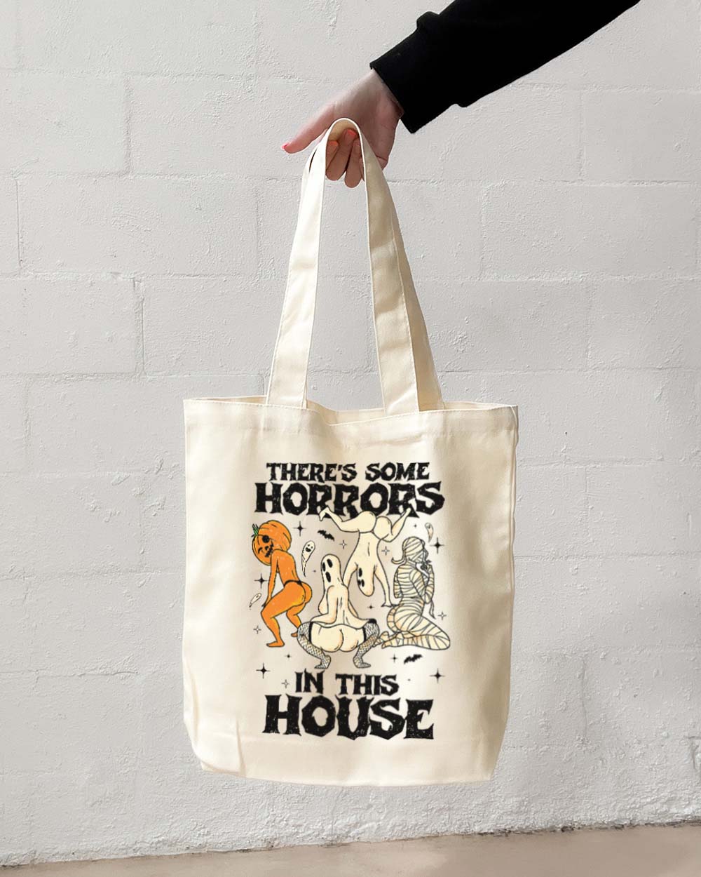 There's Some Horrors In This House Tote Bag Australia Online Natural