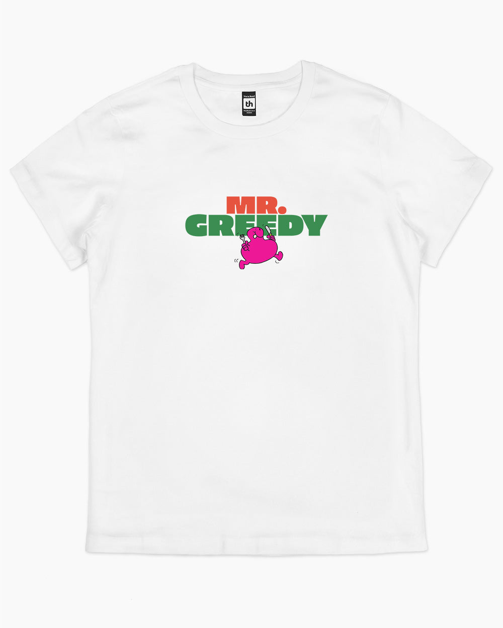 Mr. Greedy T-Shirt Australia Online #colour_white