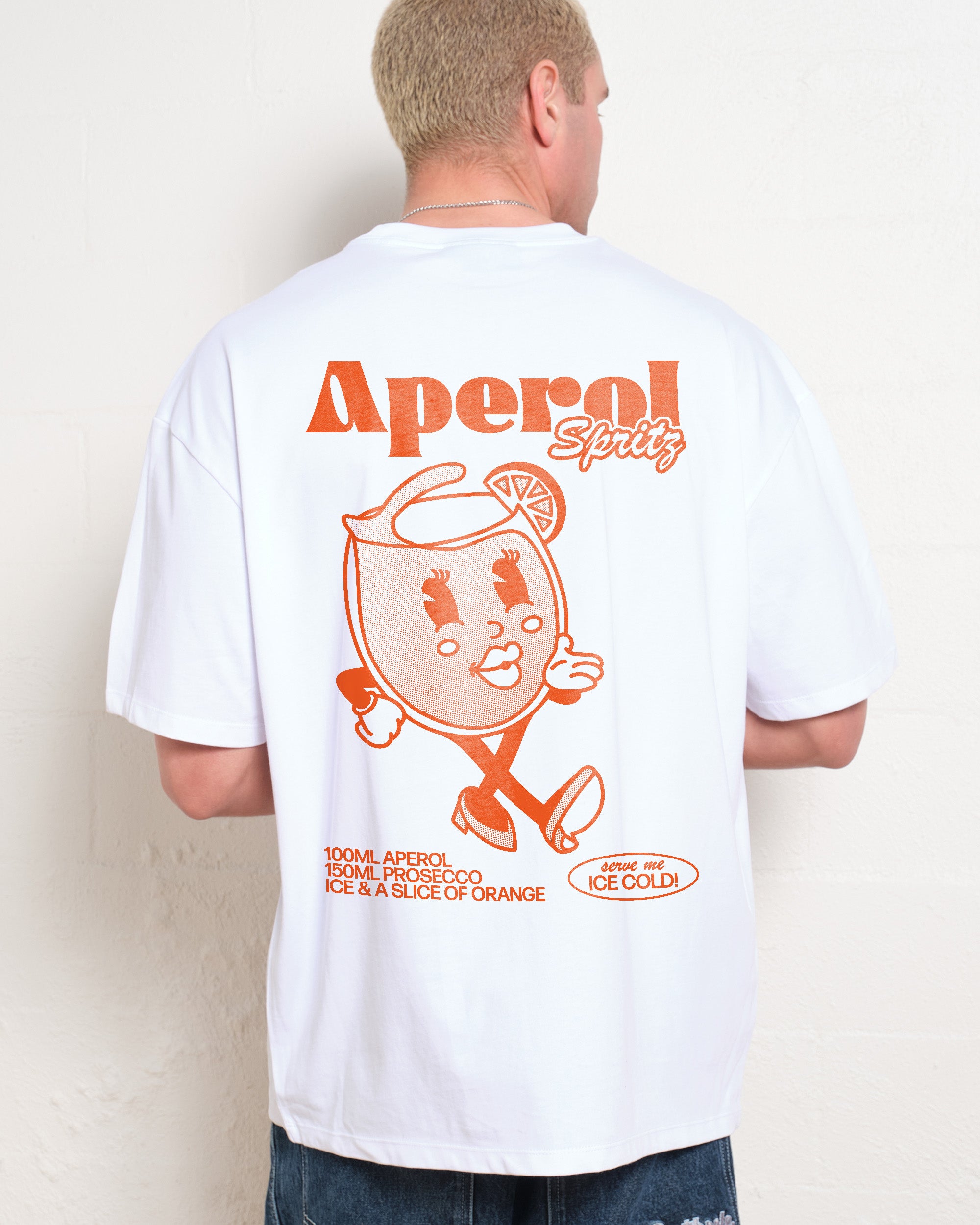 Aperol Spritz Oversized Tee | Vintage Heavy Oversized Tee