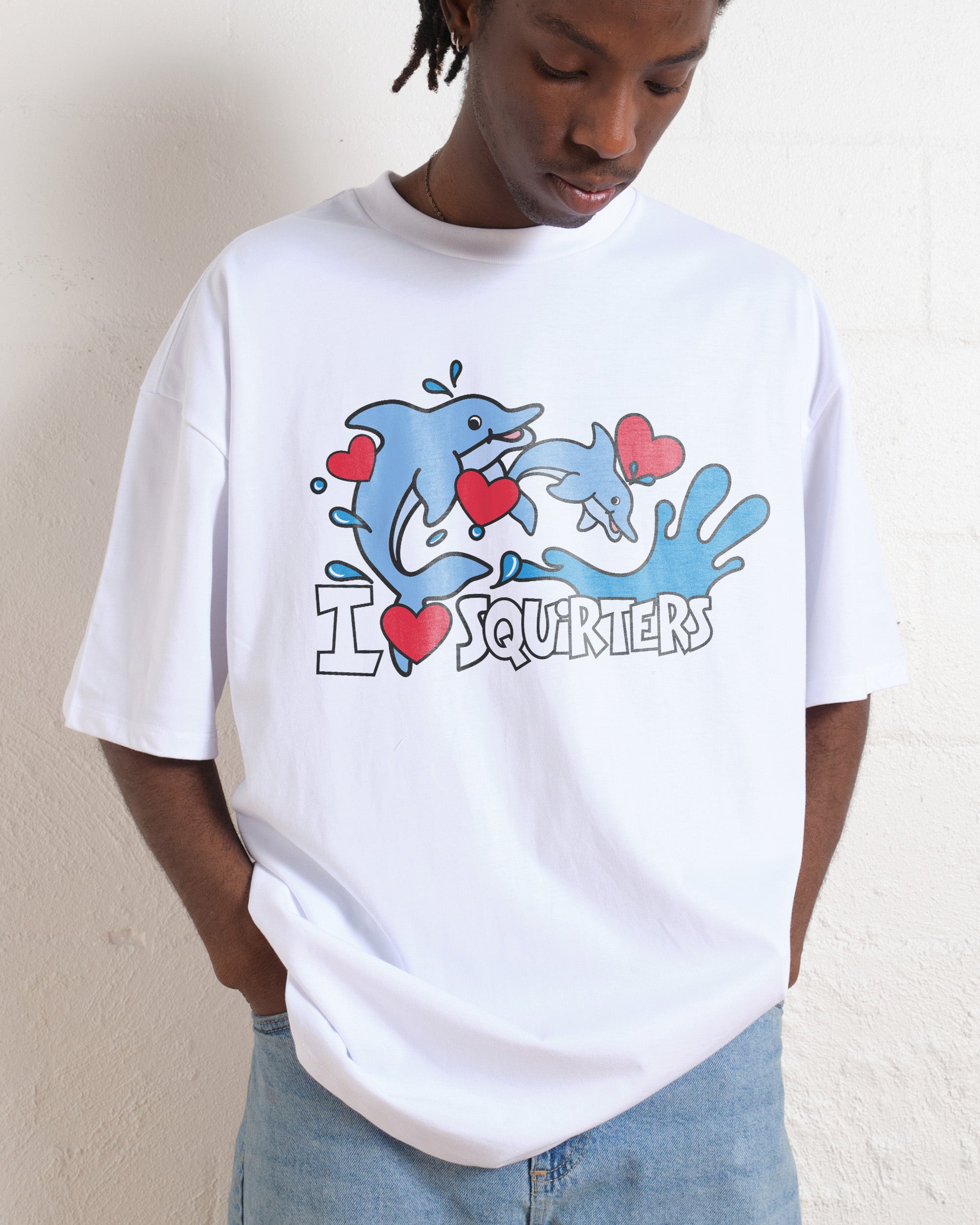 I Love Squirters Oversized Tee Australia Online White