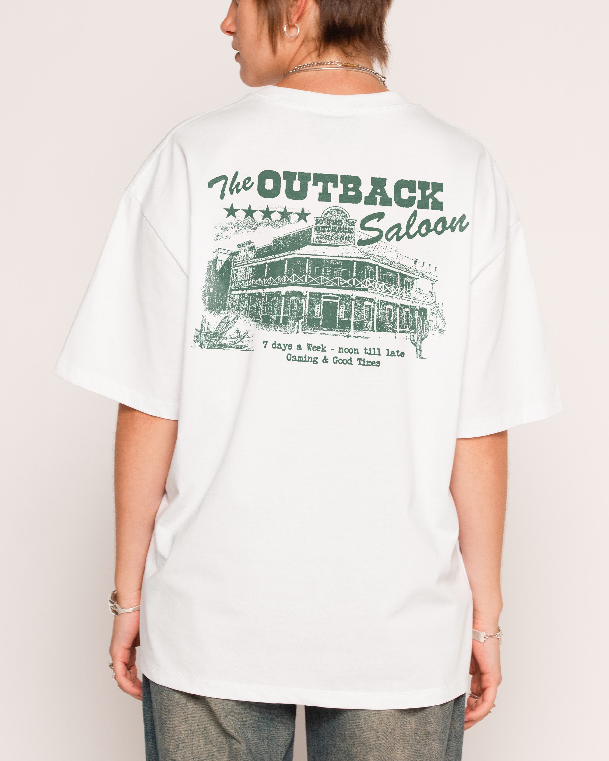 Outback Saloon Oversized Tee Australia Threadheads Online