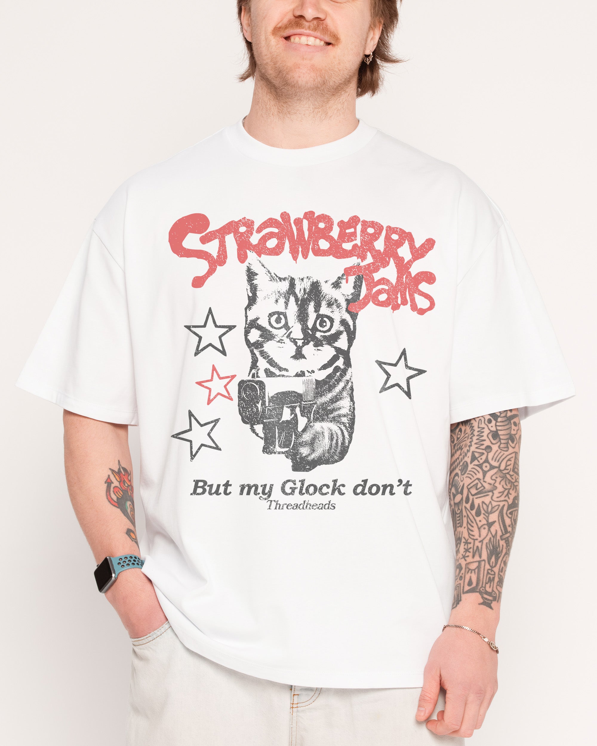 Strawberry Jams Oversized Tee Australia Threadheads Online