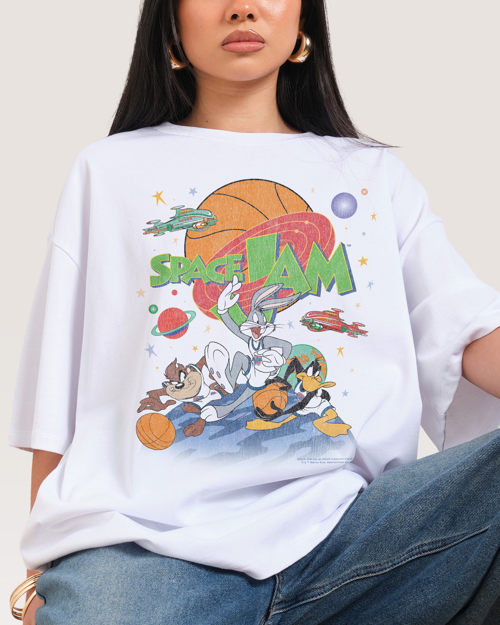 Space Jam Oversized Tee | Official Looney Tunes Merchandise
