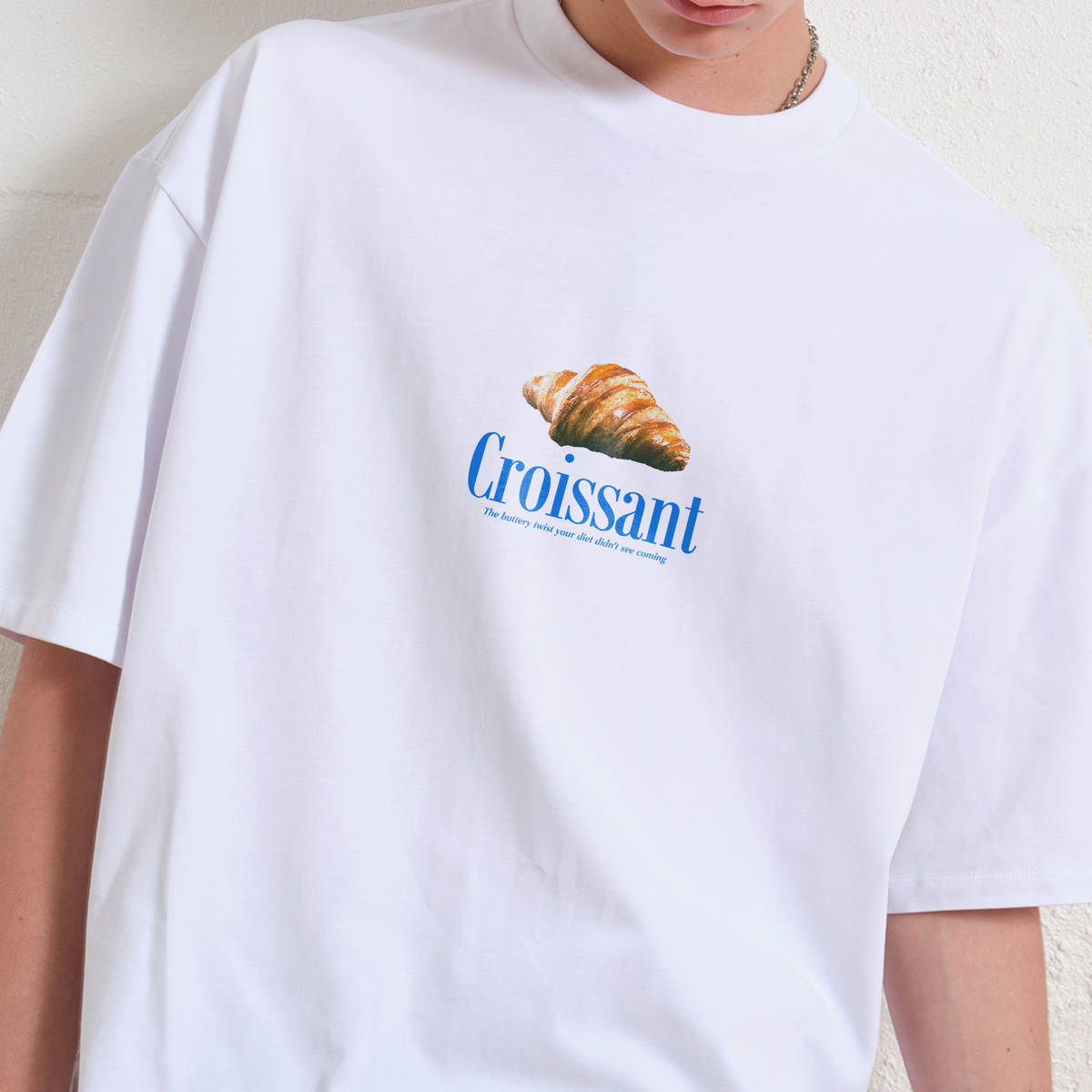 Le Croissant Oversized Tee | Vintage Heavy Oversized Tee
