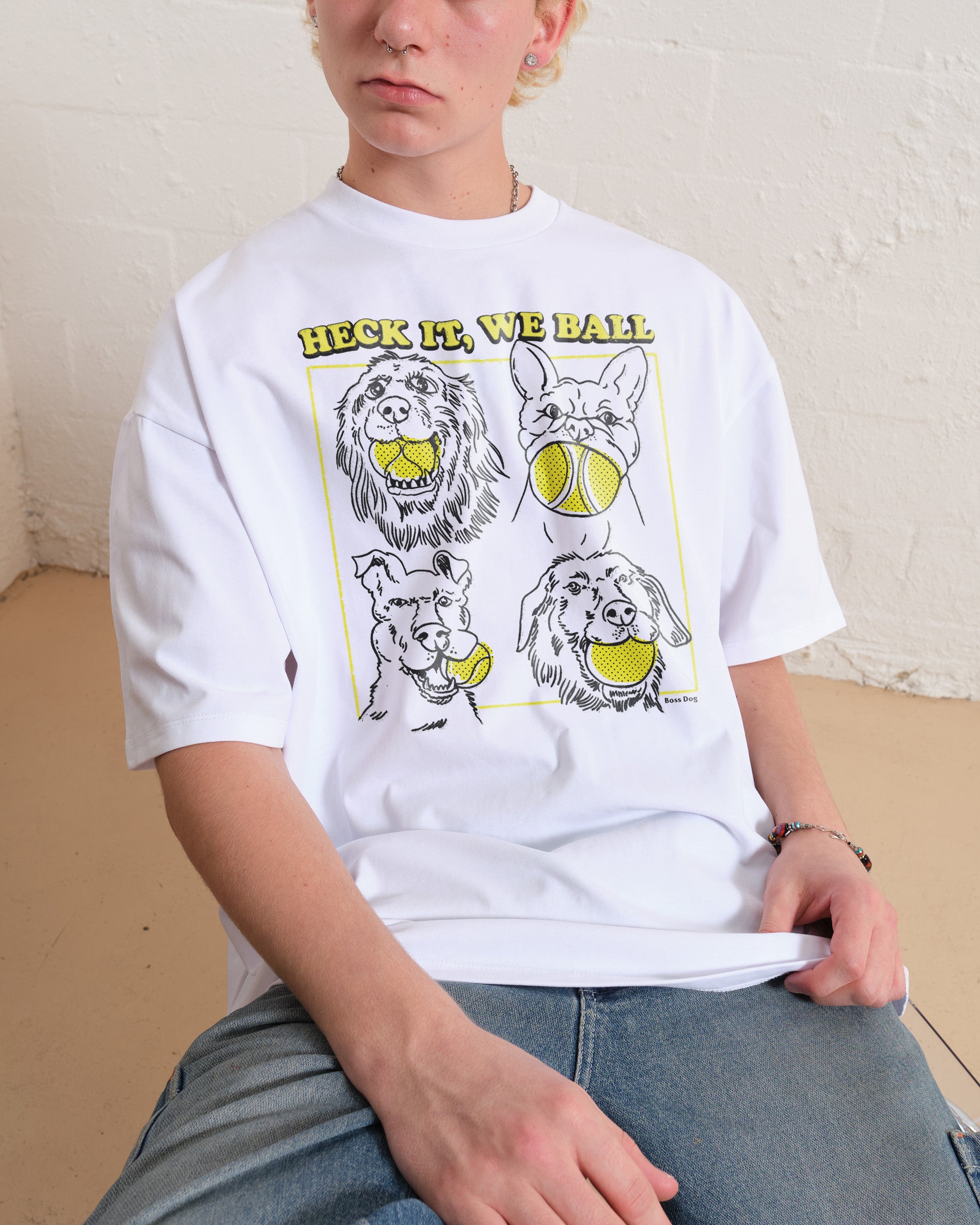 Heck It, We Ball Oversized Tee