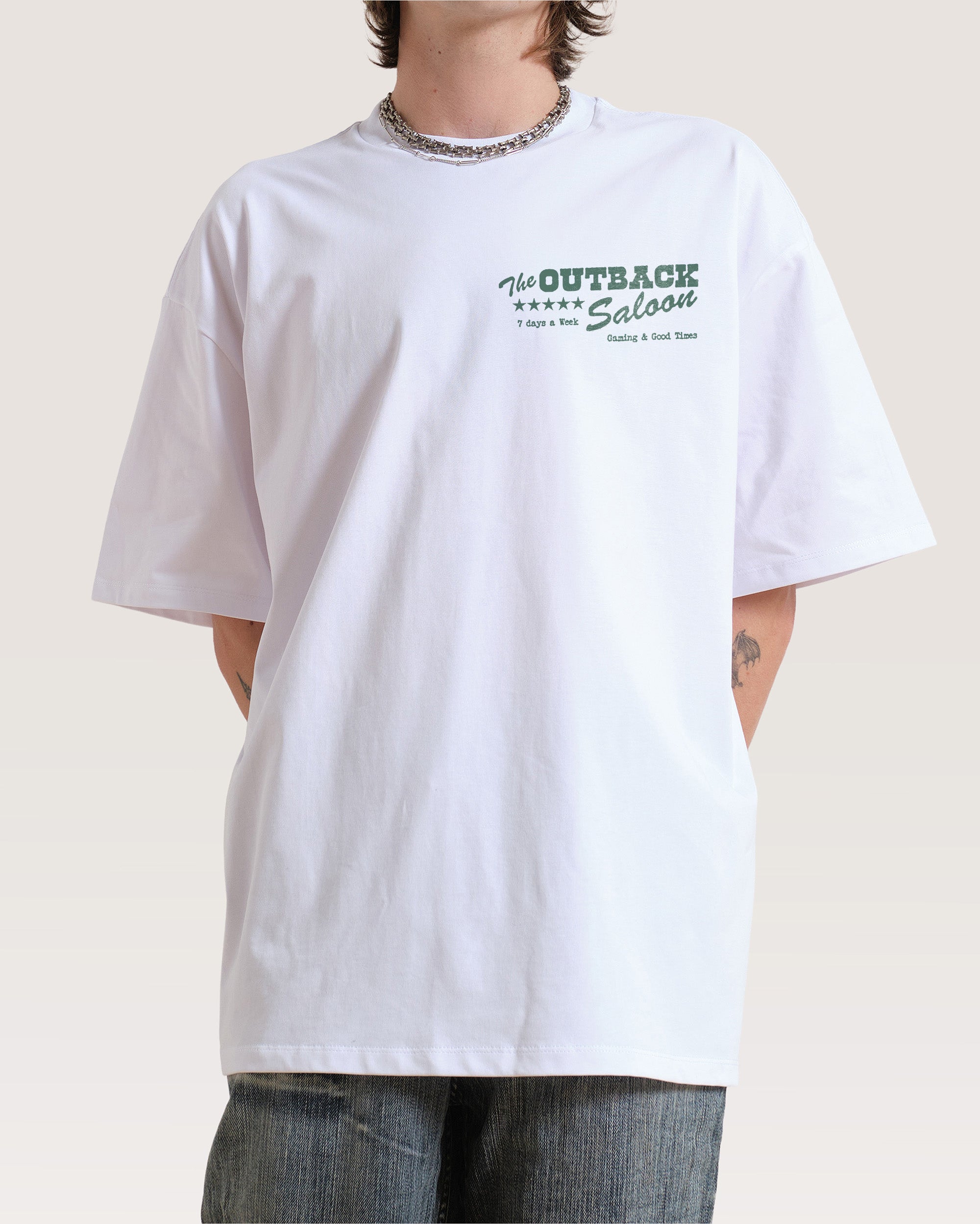 Outback Saloon Oversized Tee Australia Threadheads Online