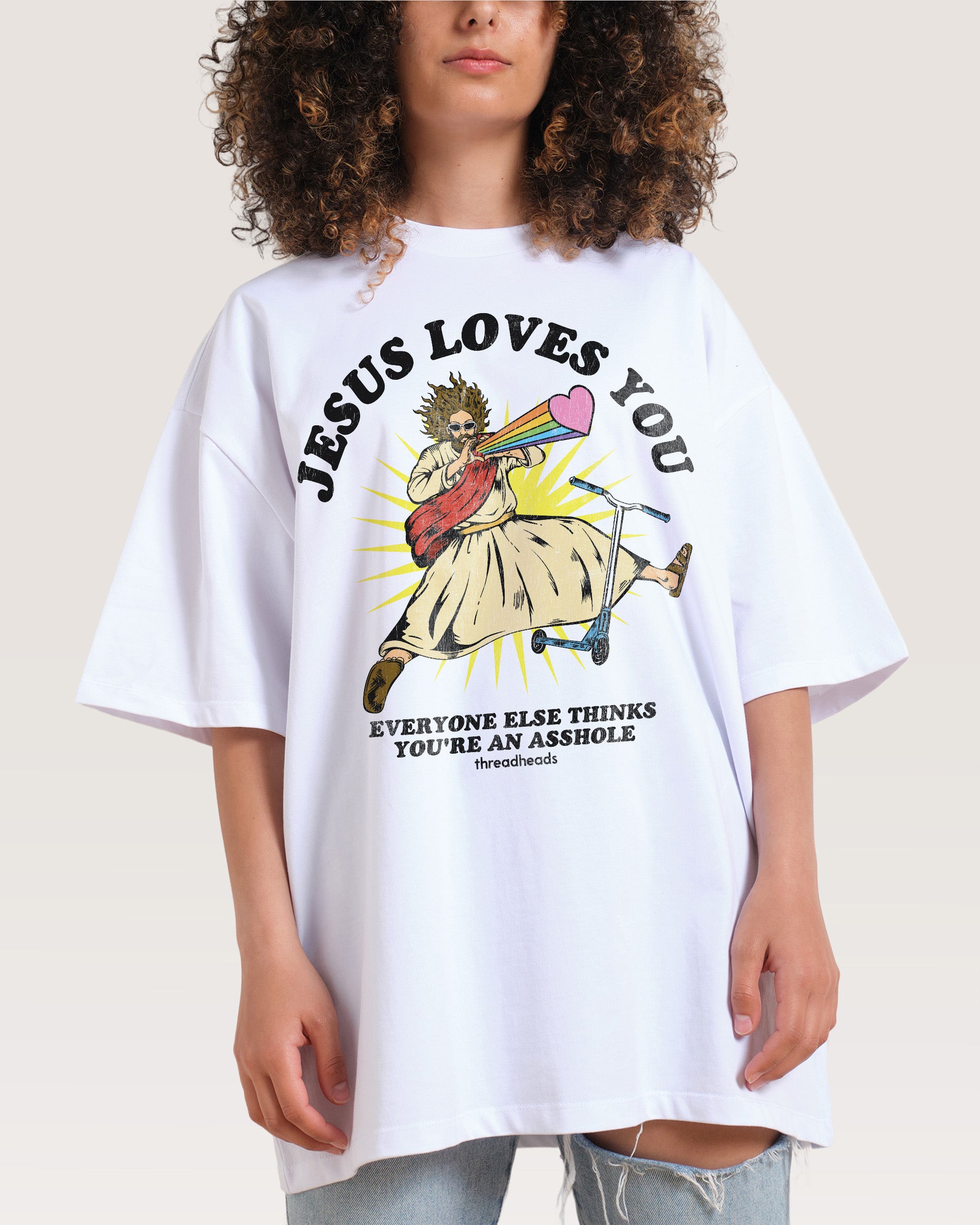 Jesus Loves You Oversized Tee