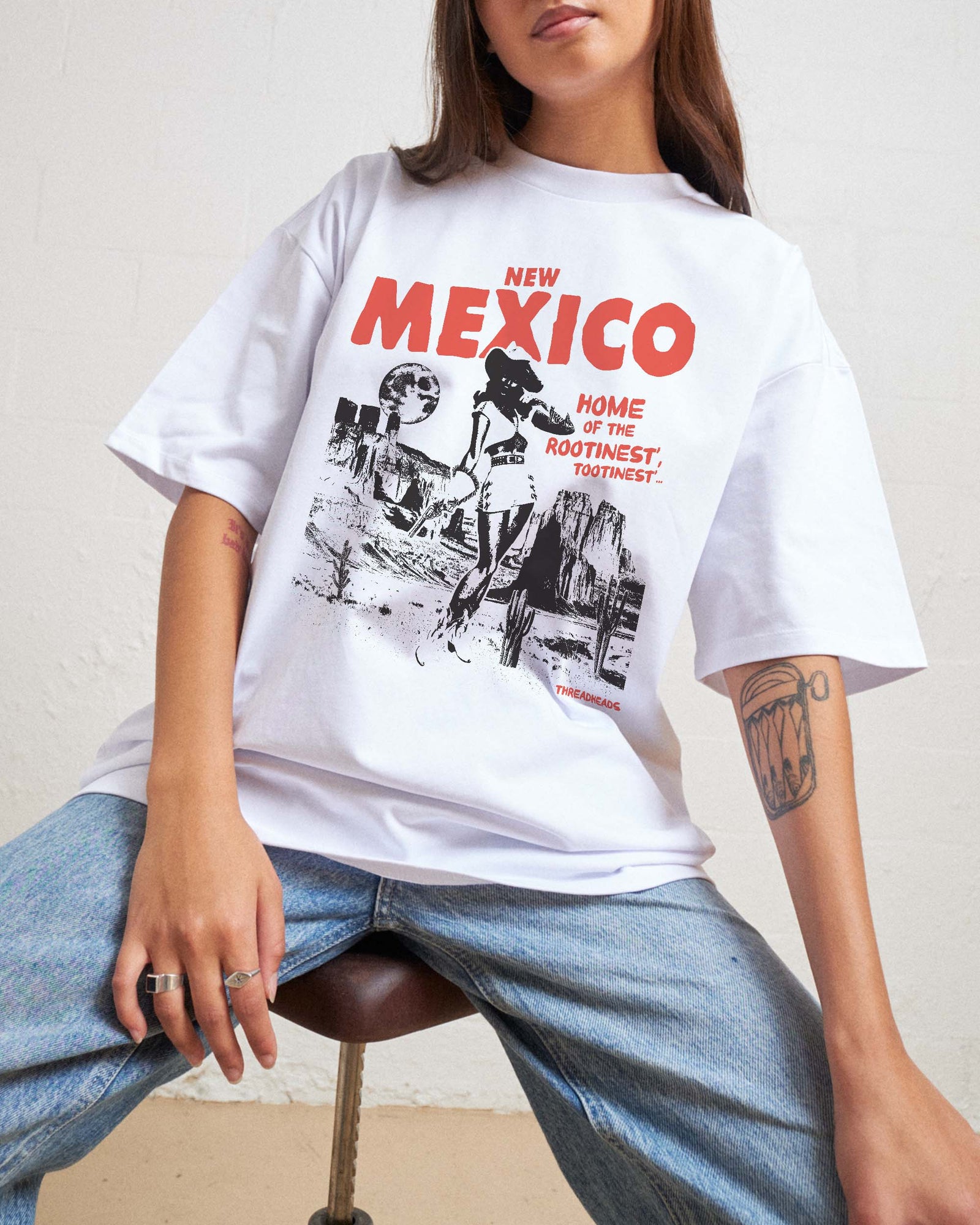 Fax Copy Express Vintage label oversized tee 