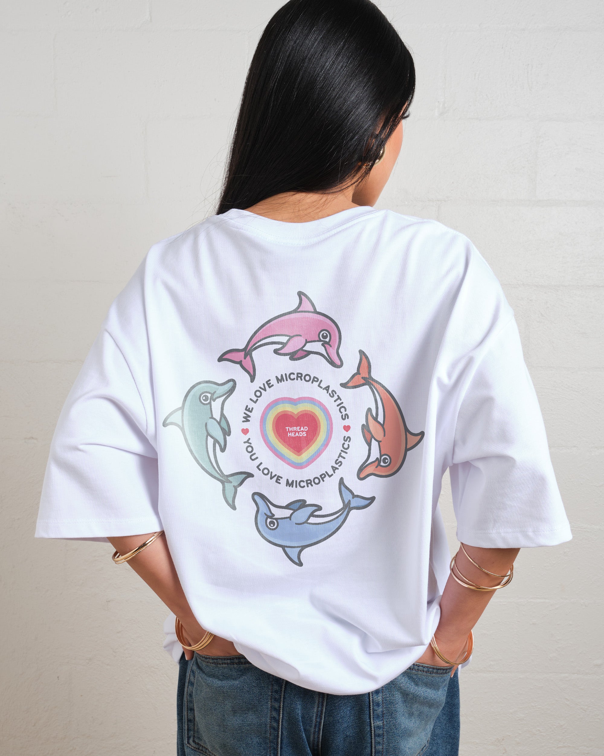 We Love Microplastics Oversized Tee