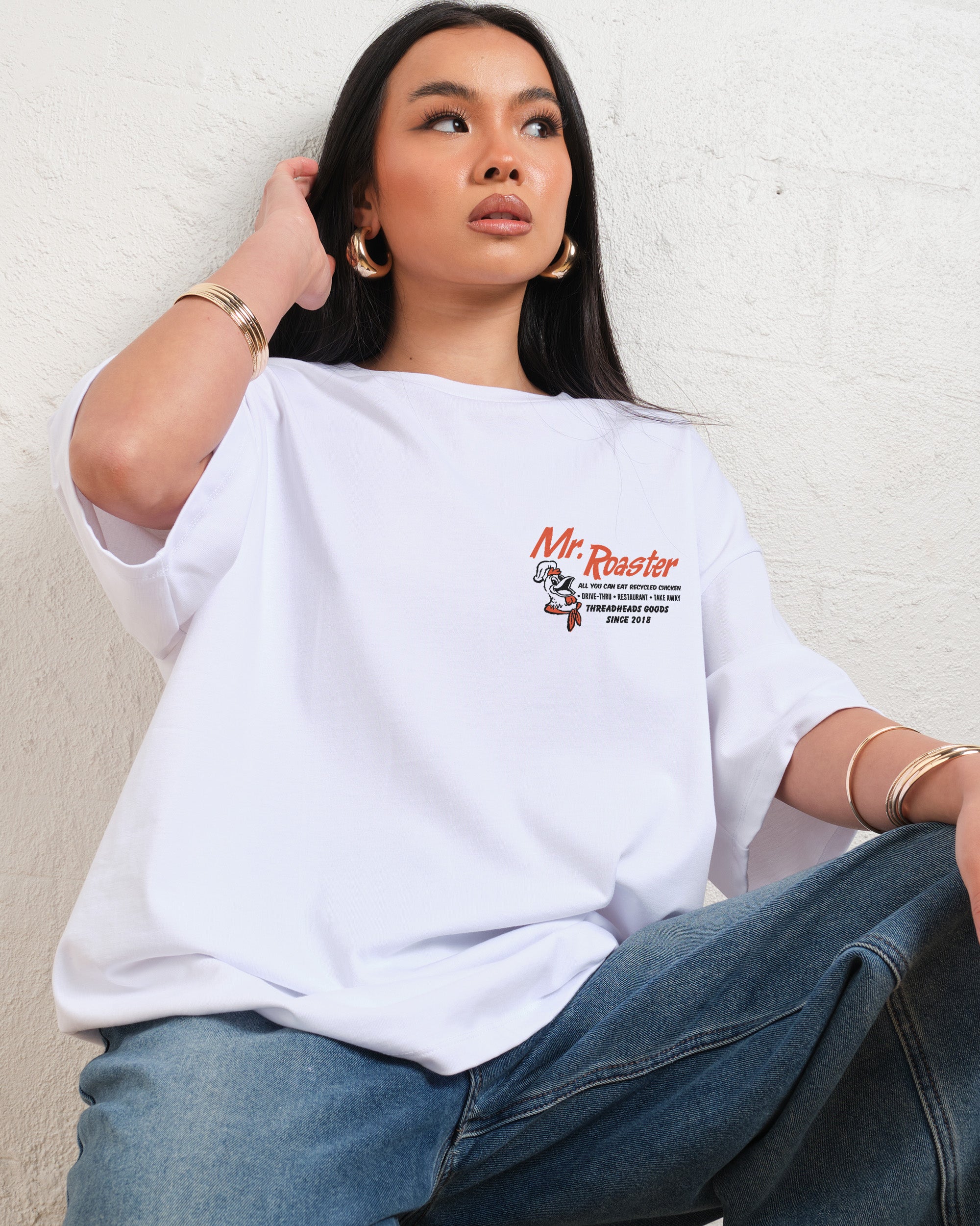 Mr. Roaster Fried Chicken Oversized Tee