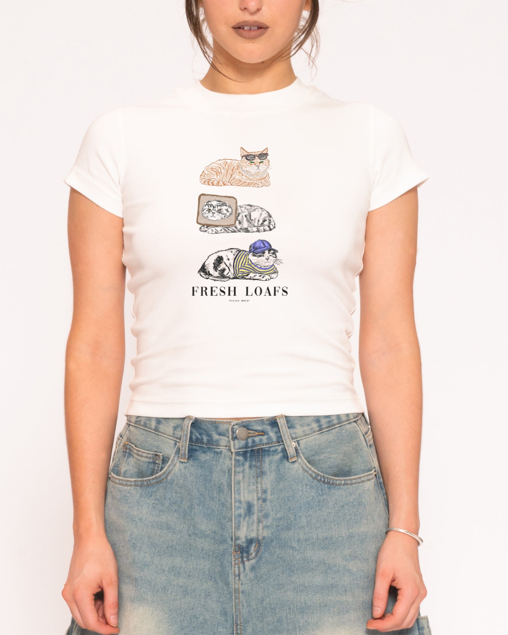 Fresh Loaf Group White Longline Baby Tee
