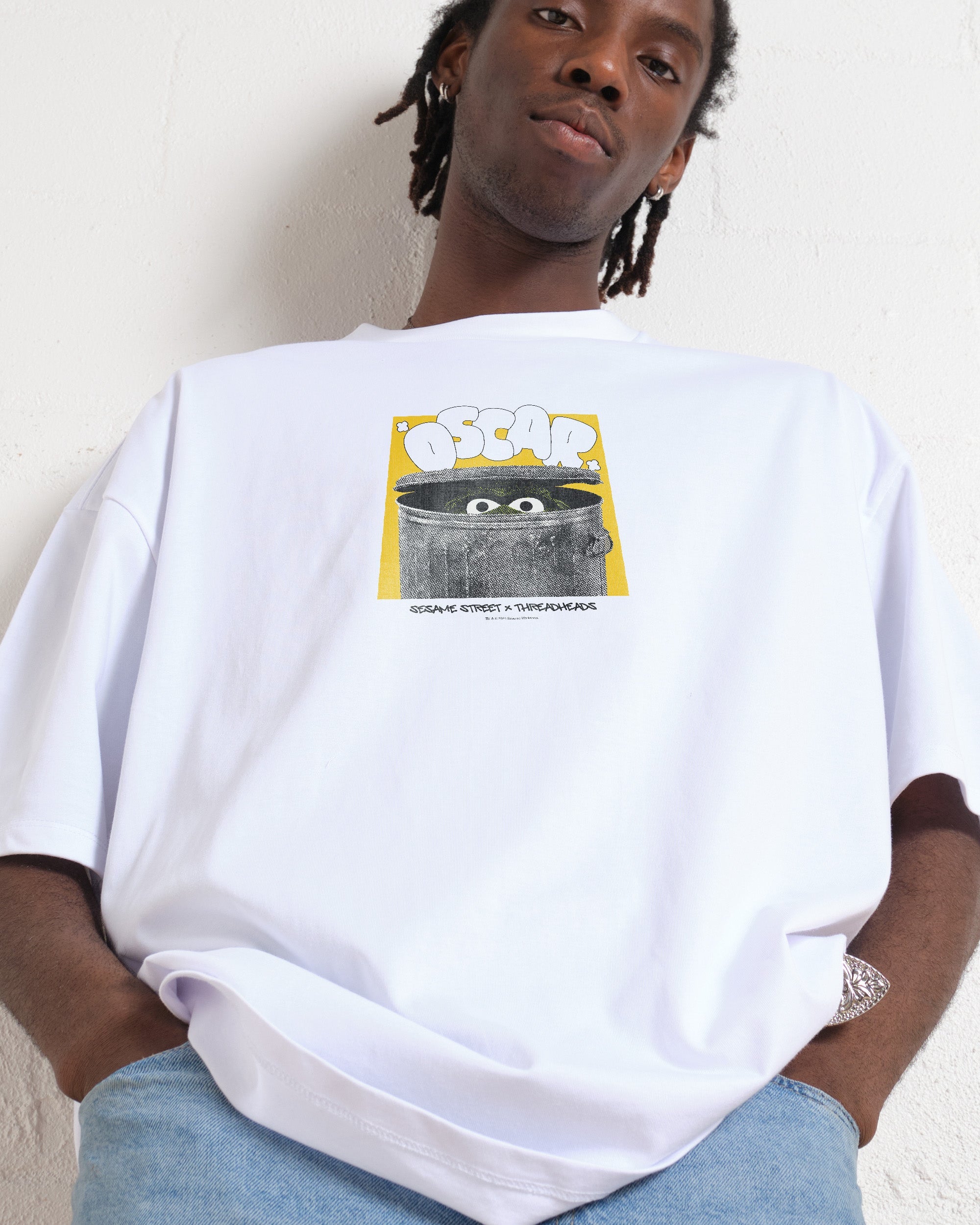 Oscar Home Oversized Tee Australia Online White