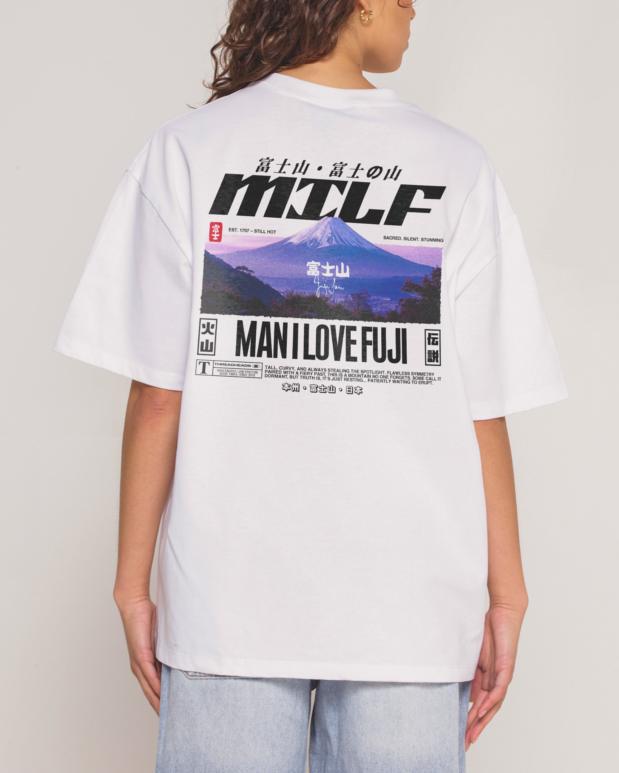 MILF Fuji White Oversized Tee