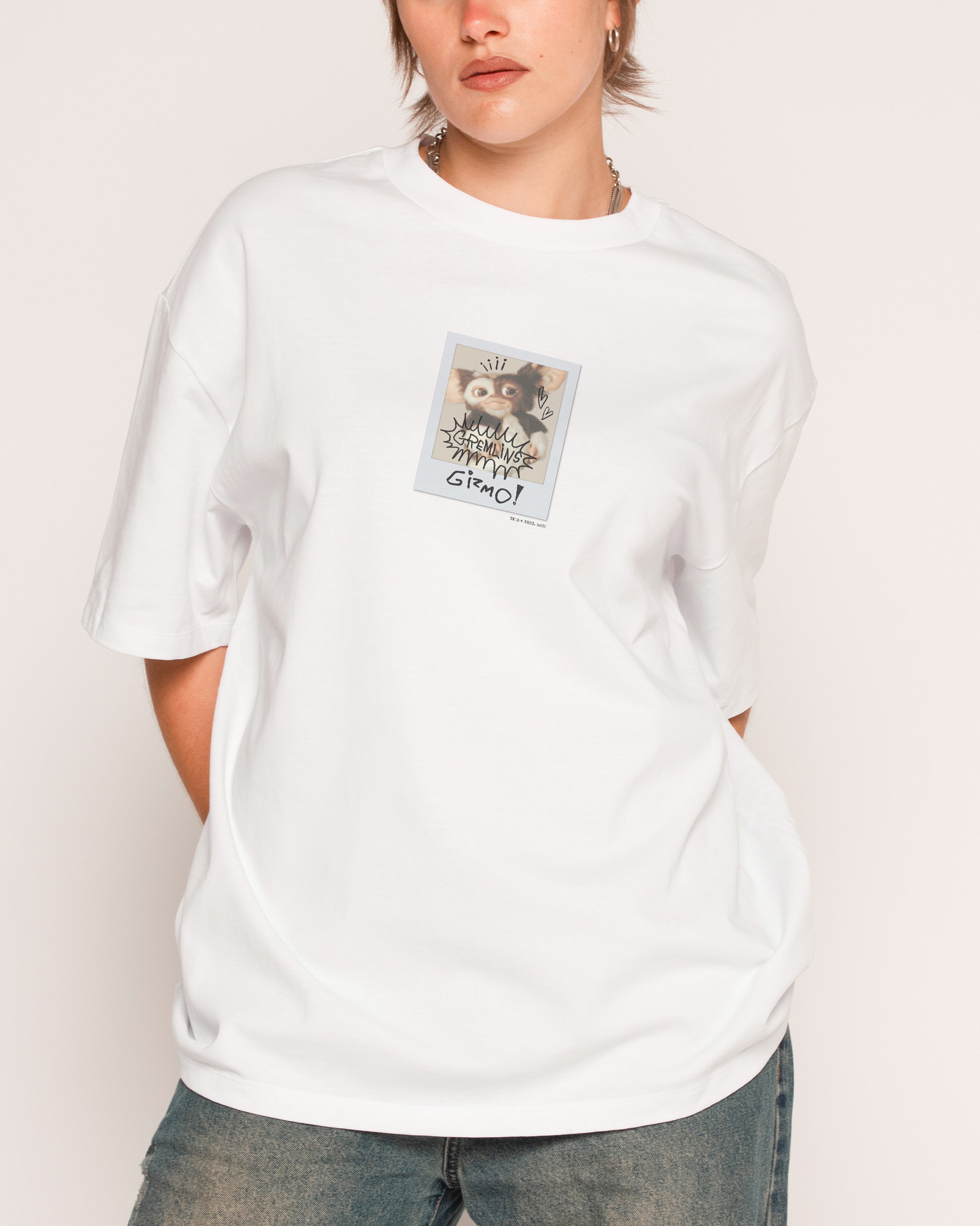 Gizmo Polaroid Oversized Tee | Official Gremlins Merch USA