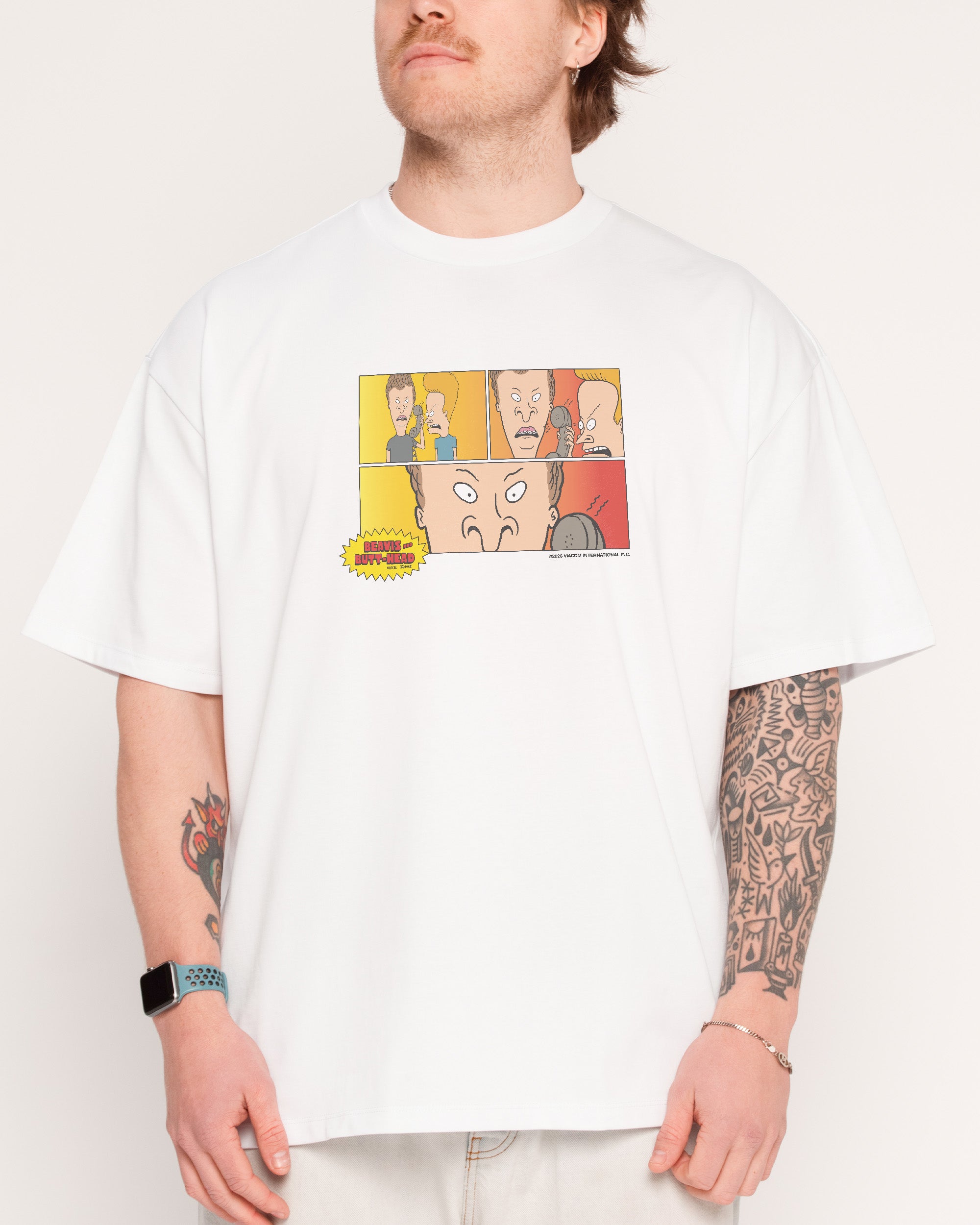 Couch Life White Oversized Tee