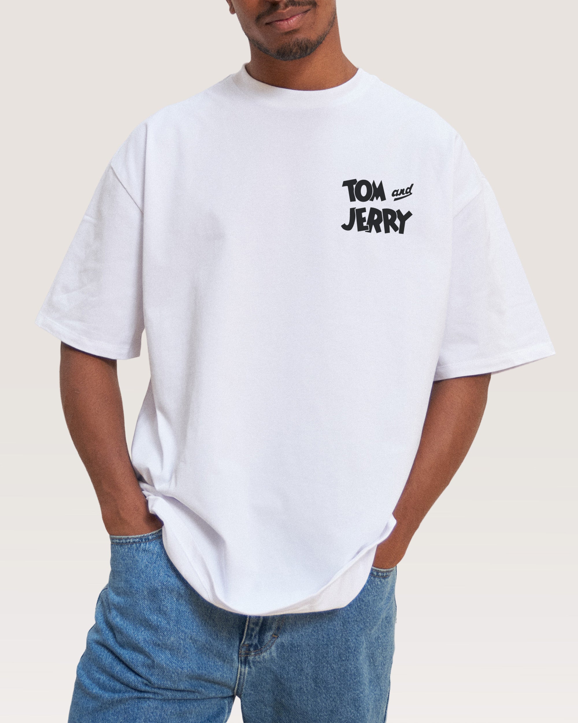 Macho Mouse White Oversized Tee