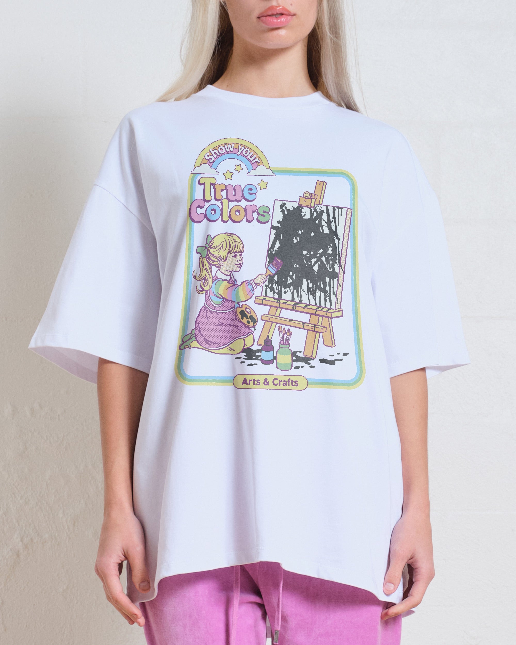 True Colors Oversized Tee Australia Online White