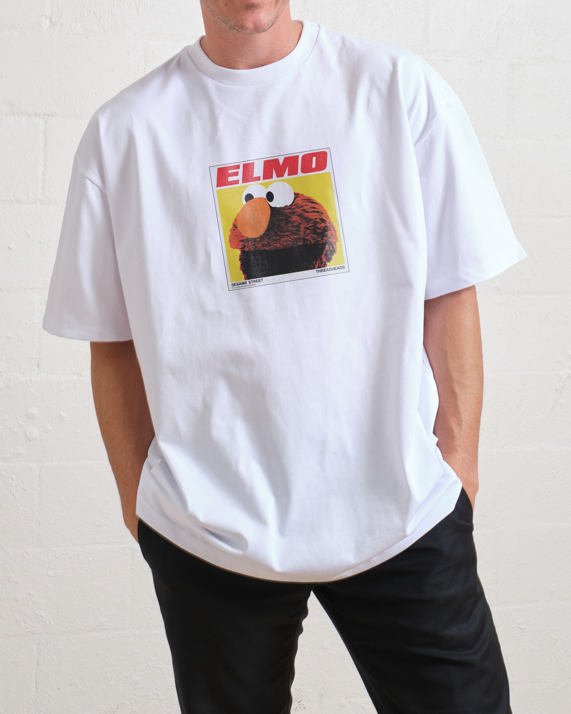 Elmo's Greatest Hits Oversized Tee Australia Online White