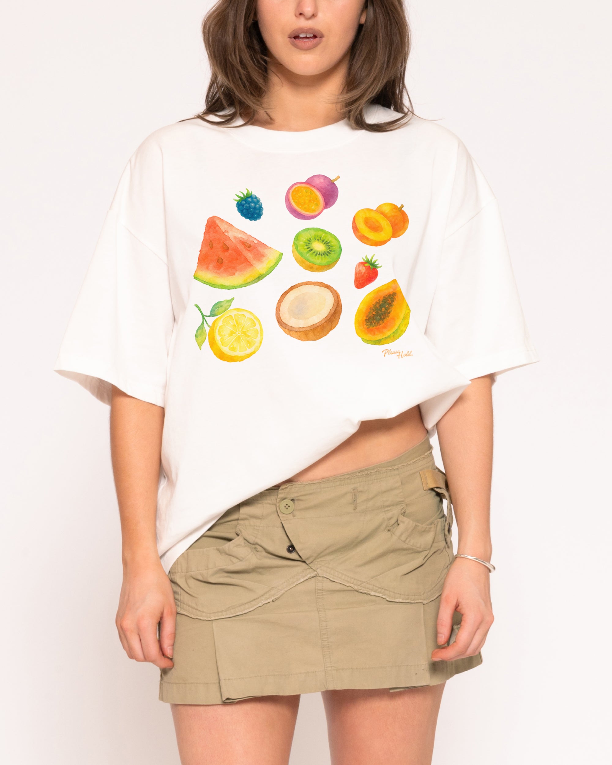 Fruit Platter Boxy Crop Tee