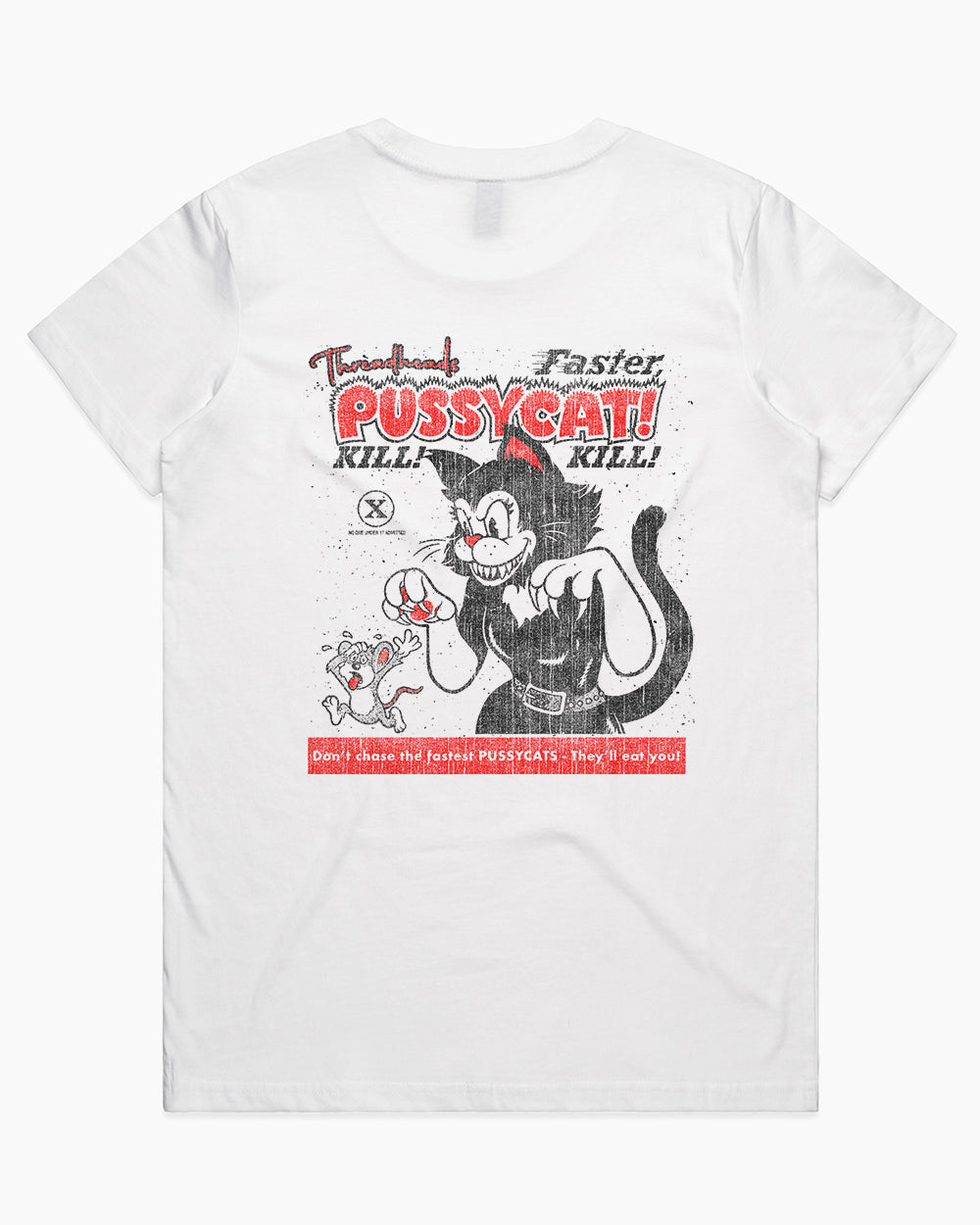 Faster Pussycat Kill Kill T-Shirt Australia Online #colour_white