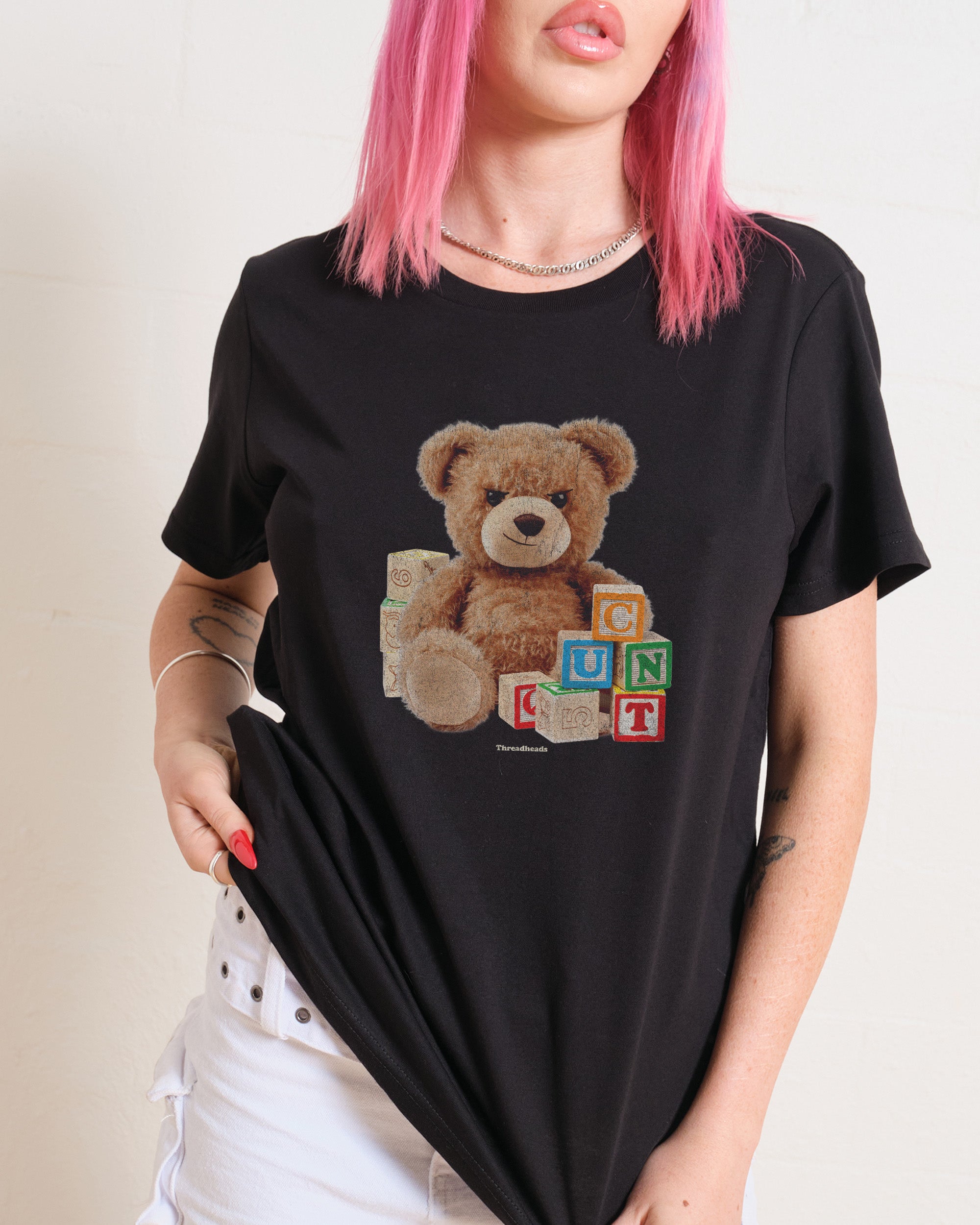 Spell It Out Teddy T-Shirt #gender_women's