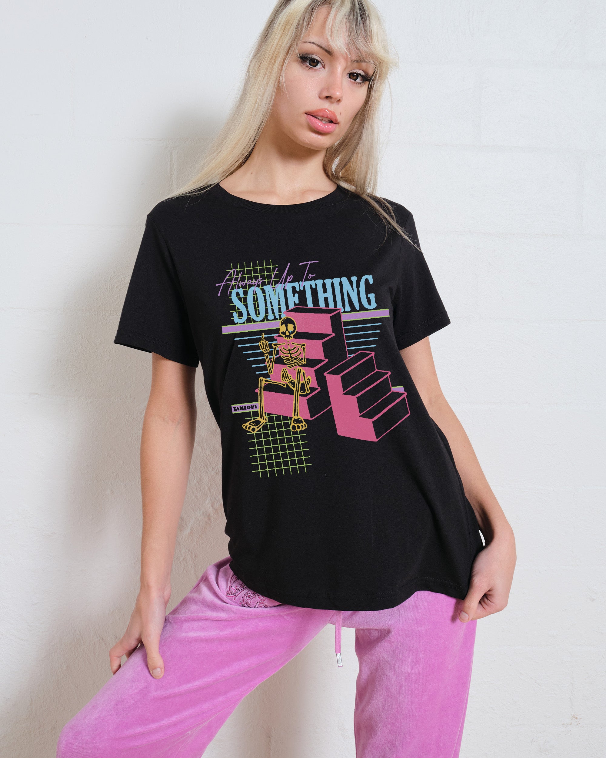 Always Up To Something T-Shirt #gender_women's