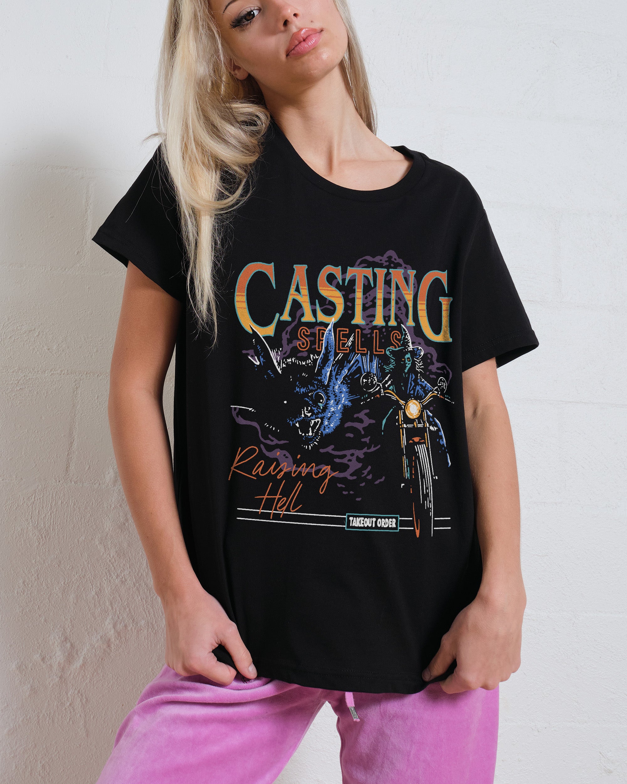 Casting Spells Raising Hell T-Shirt #gender_women's