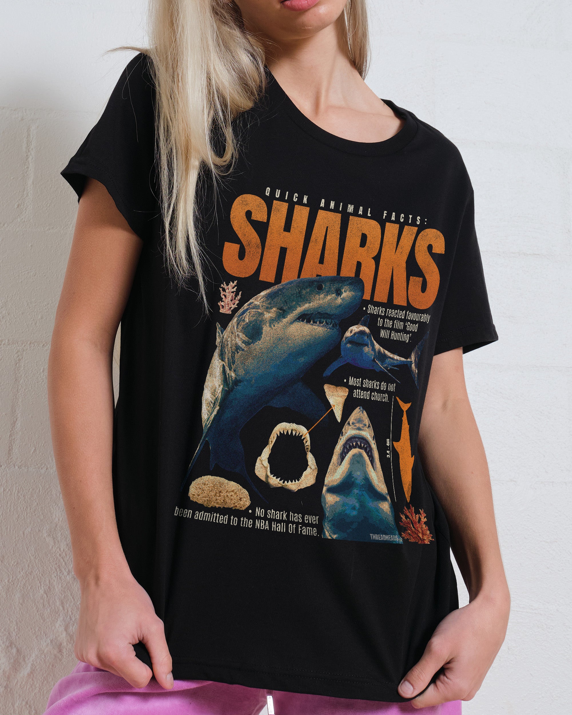 Quick Animal Facts - Sharks T-Shirt Australia Online Threadheads