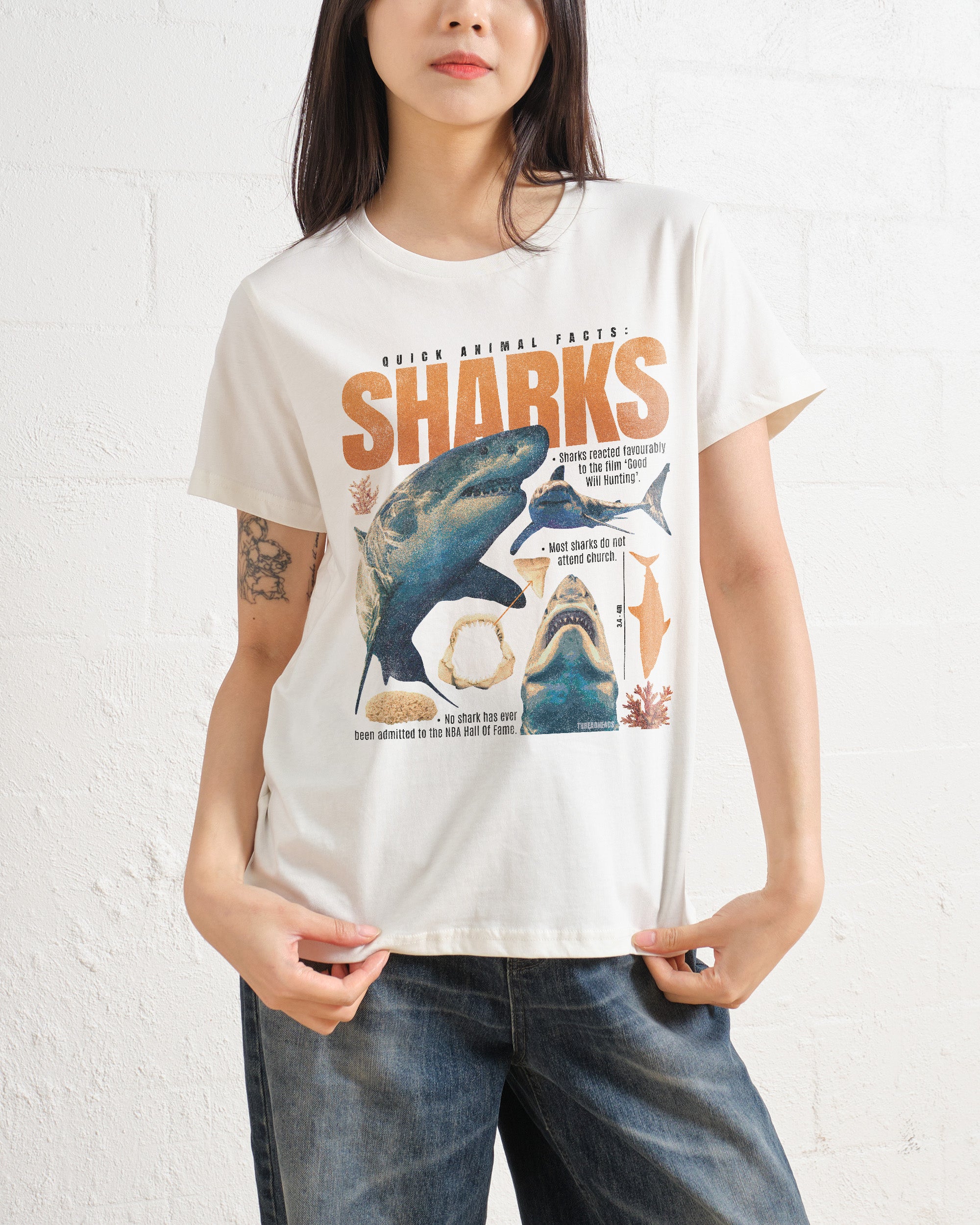 Quick Animal Facts - Sharks T-Shirt Australia Online Threadheads