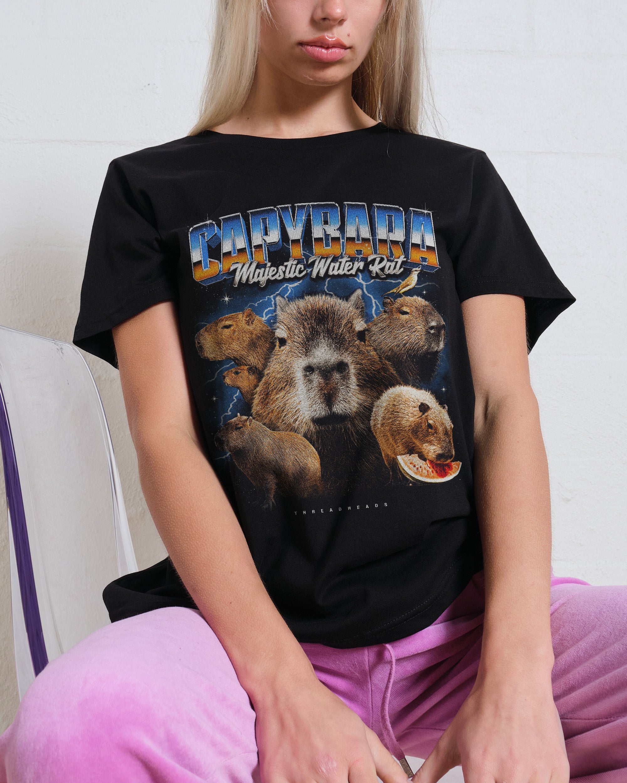 Capybara Water Rat T-Shirt #gender_women's