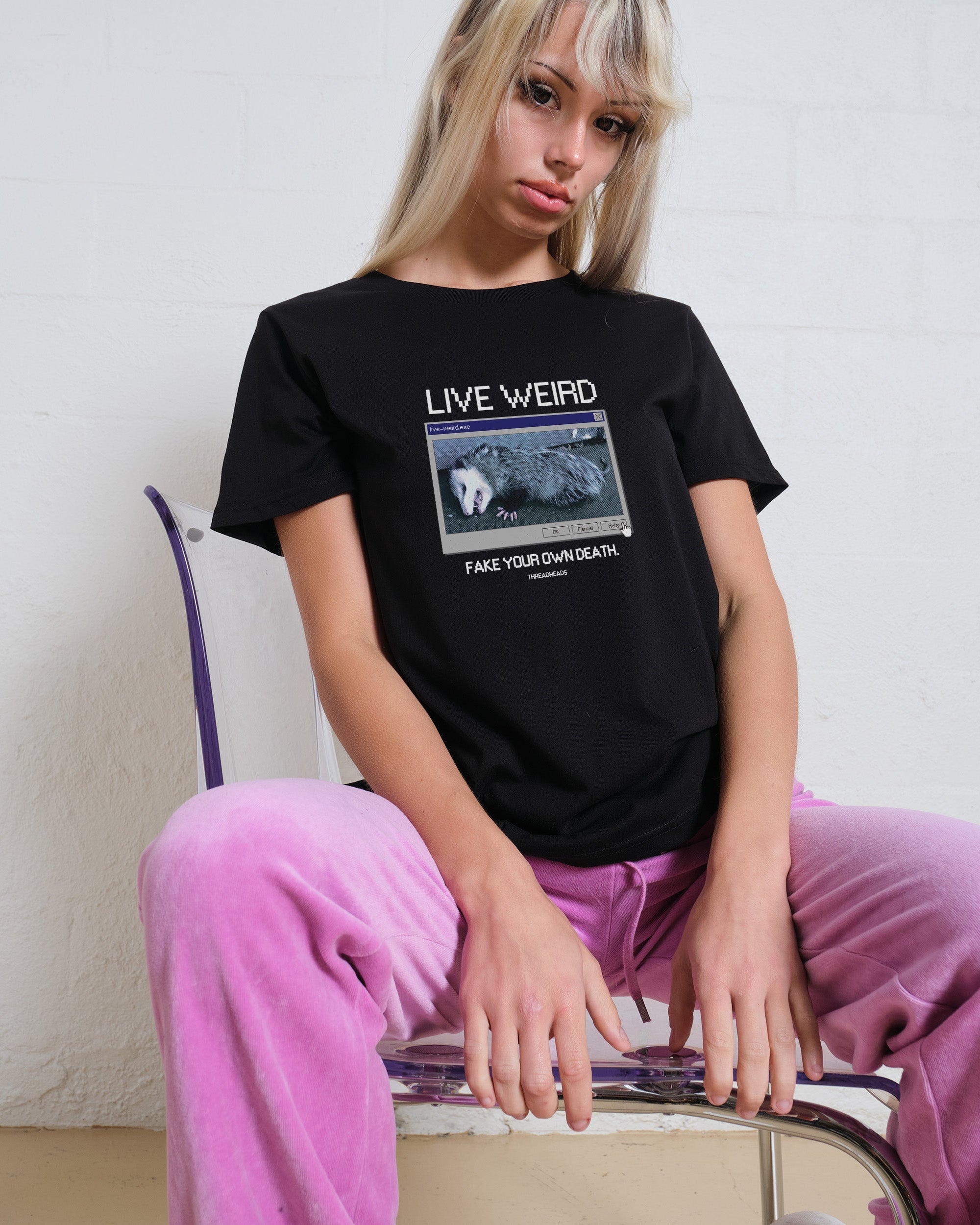 Live Weird, Fake Your Own Death T-Shirt #gender_women's