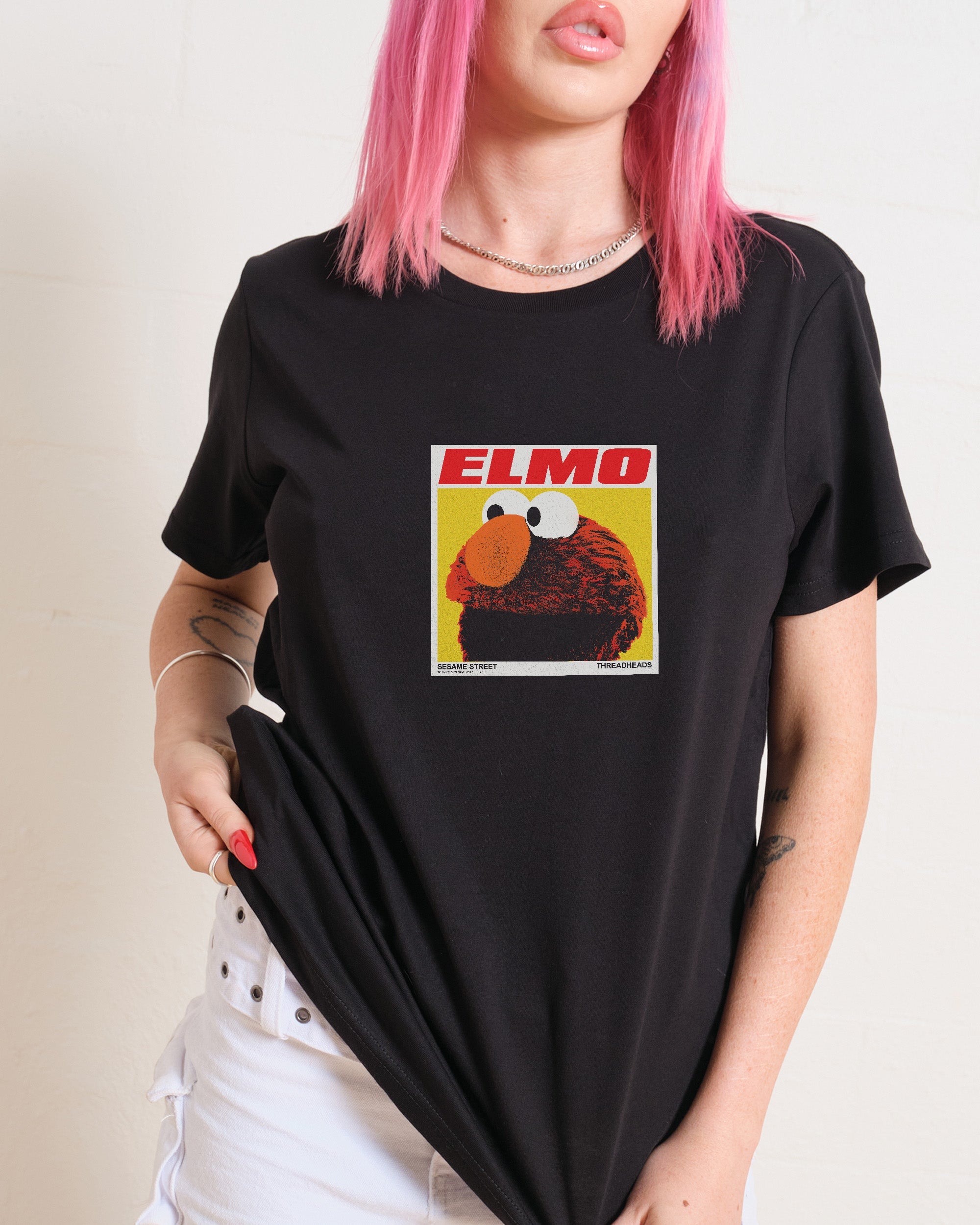 Elmo's Greatest Hits T-Shirt #gender_women's