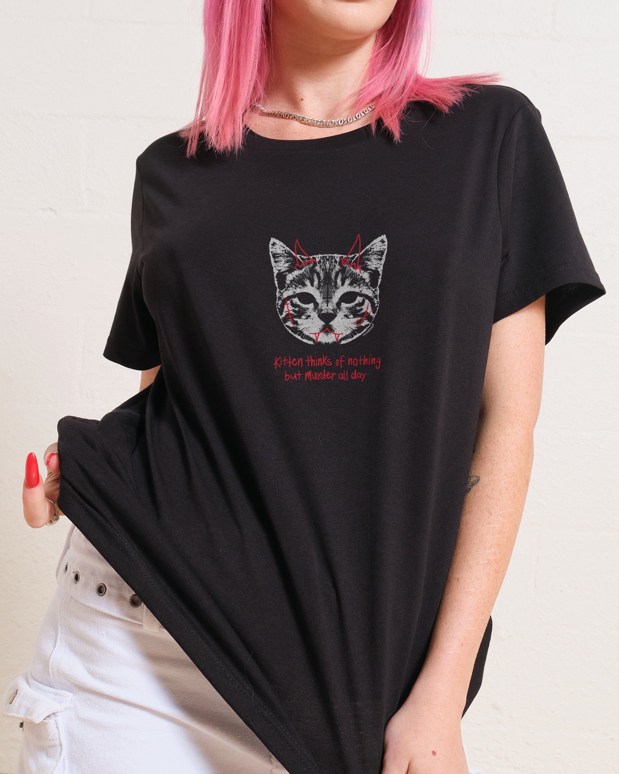 Demon Kitten T-Shirt #gender_women's