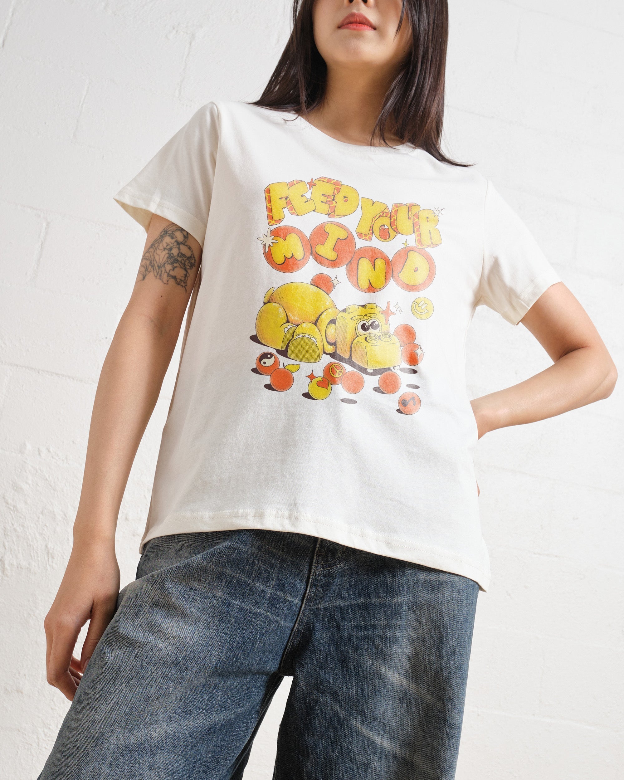 Feed Your Mind T-Shirt #gender_women's