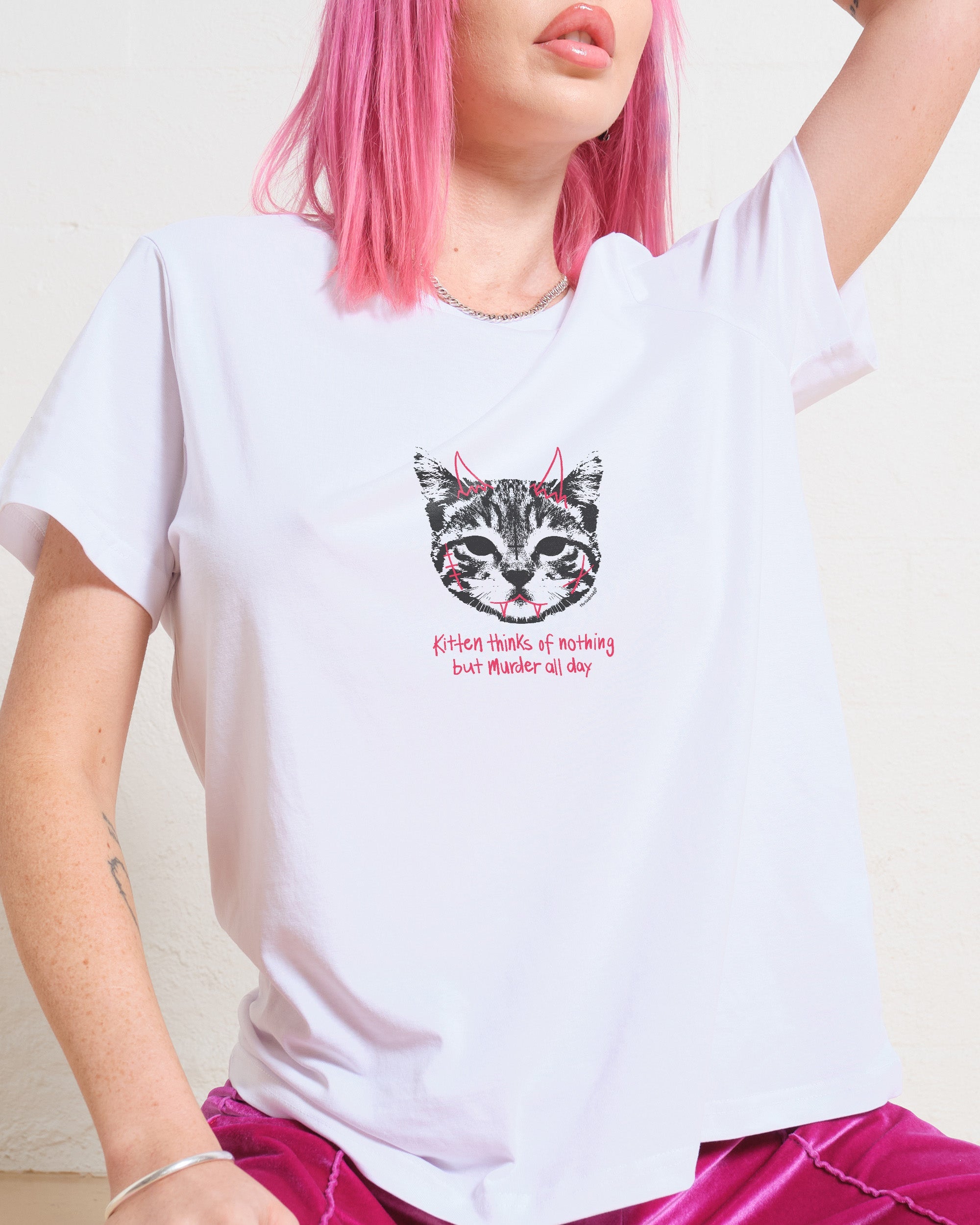 Demon Kitten T-Shirt #gender_women's