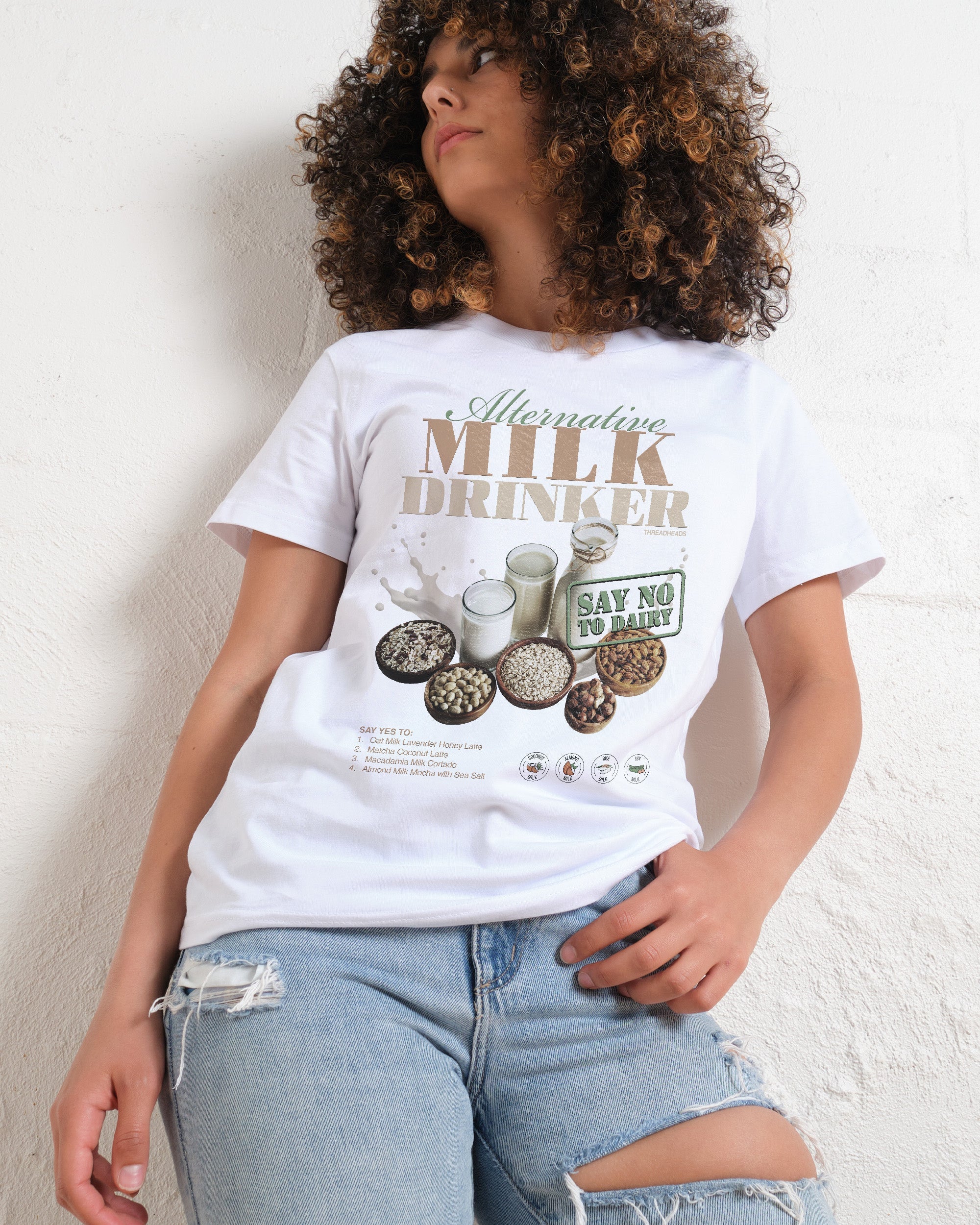 Alternative Milk Drinker T-Shirt #gender_women's