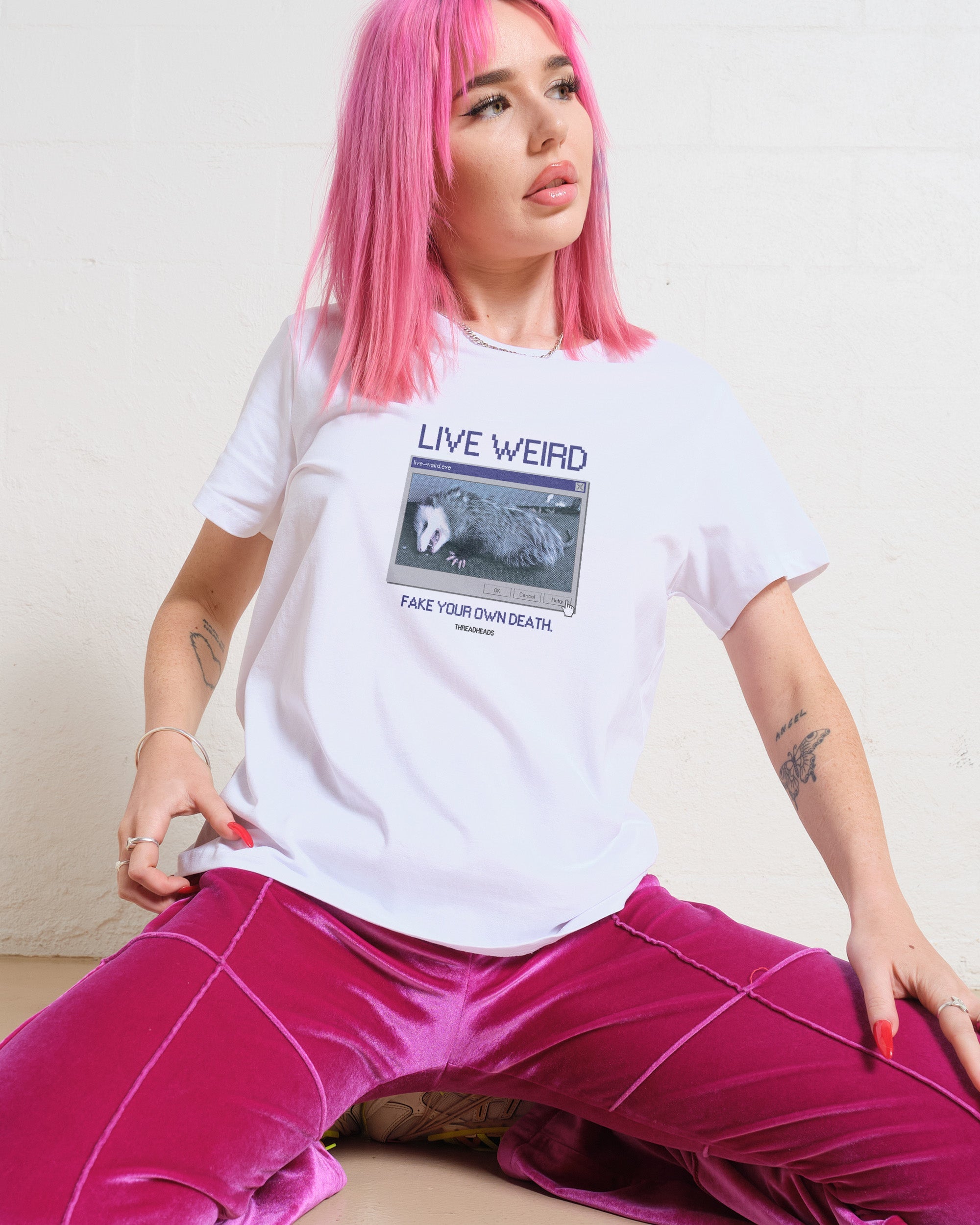 Live Weird, Fake Your Own Death T-Shirt #gender_women's