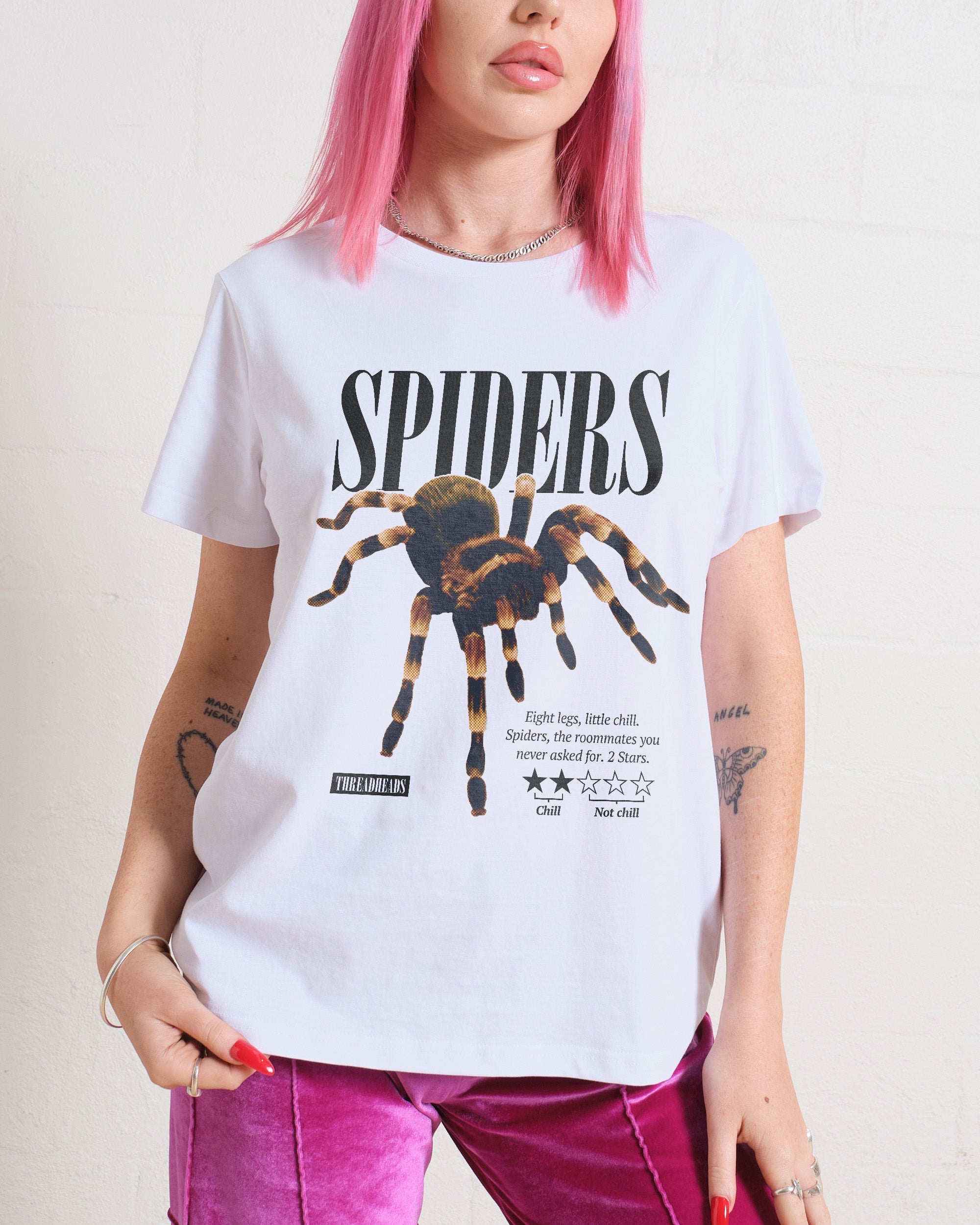 Spiders: A Review T-Shirt #gender_women's